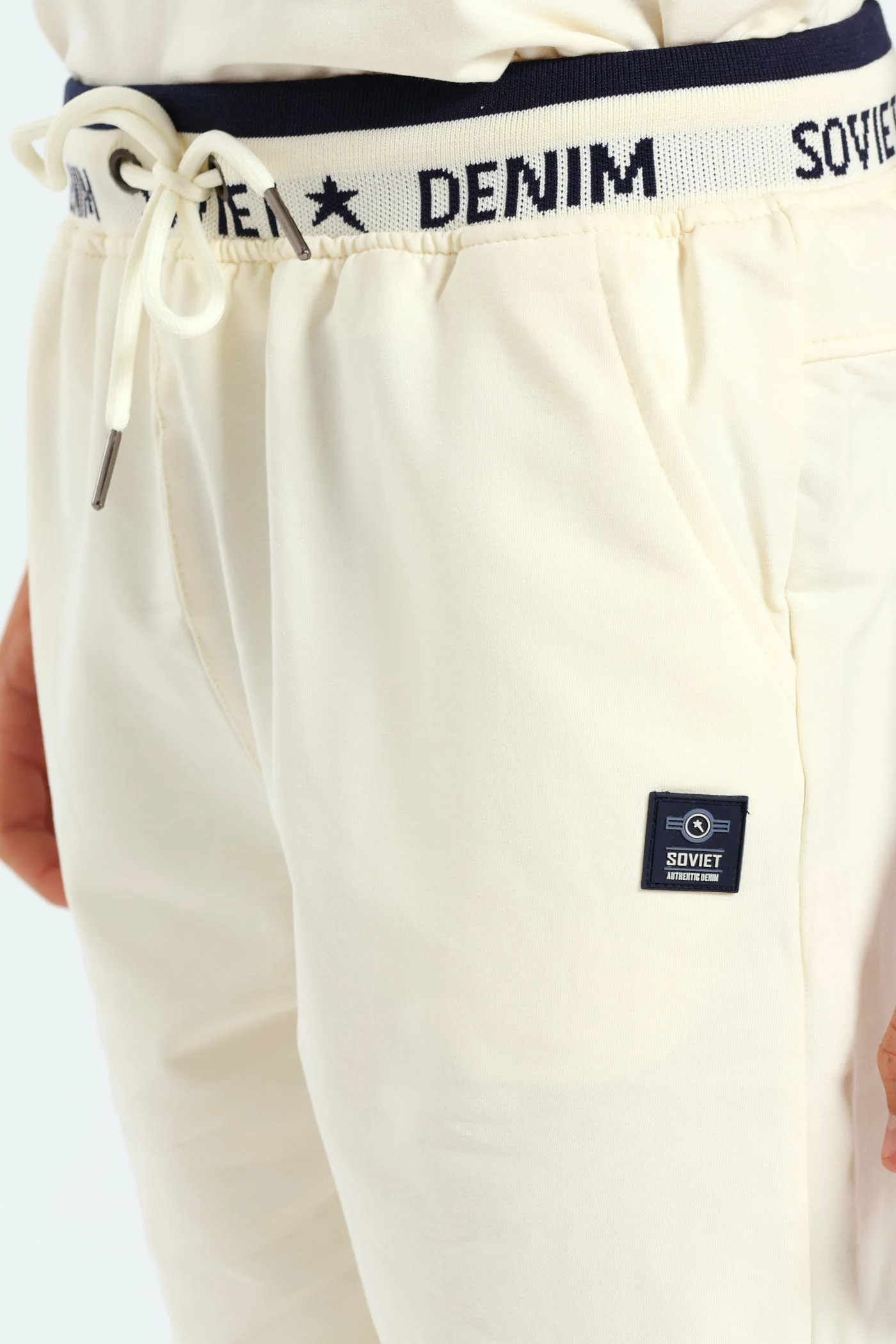 Boys Element Track Short - Cream - Image 5