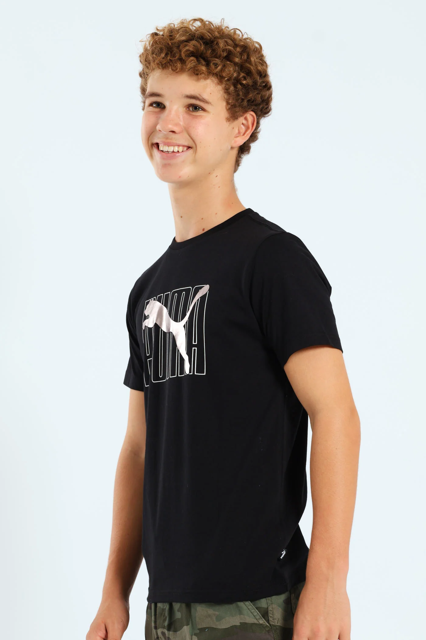 Boys Essential Logo Lab Holiday Tee - Black - Image 3