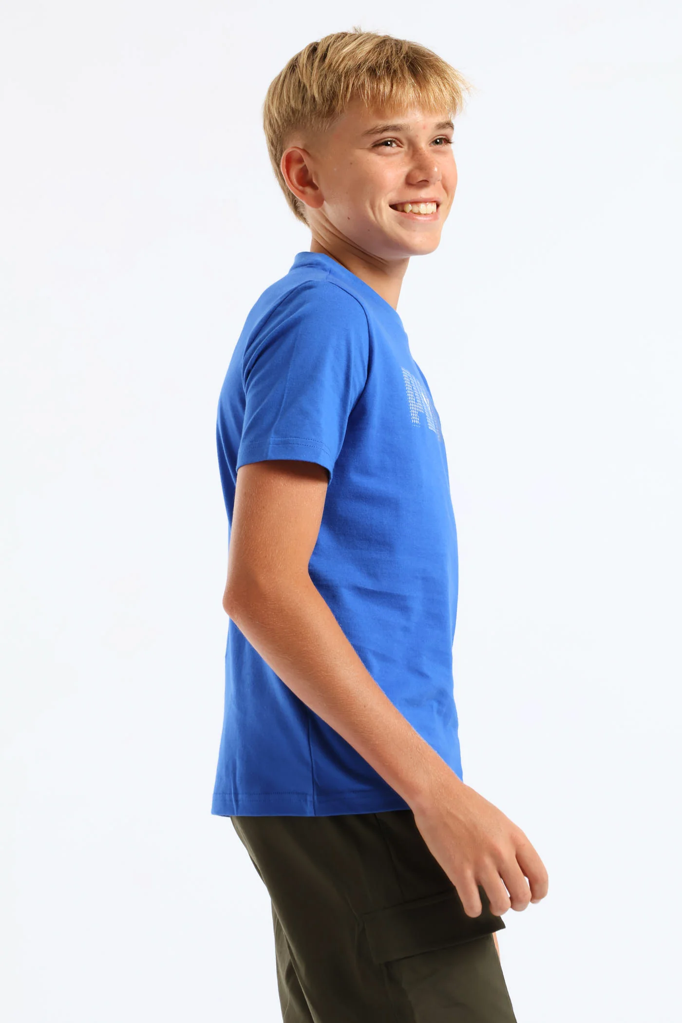 Boys Essential Logo Lab Tee - Blue - Image 3