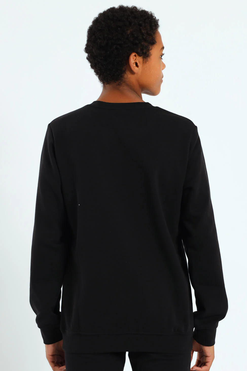 Boys Essential No.1 Logo Crew Top - Black - Image 3