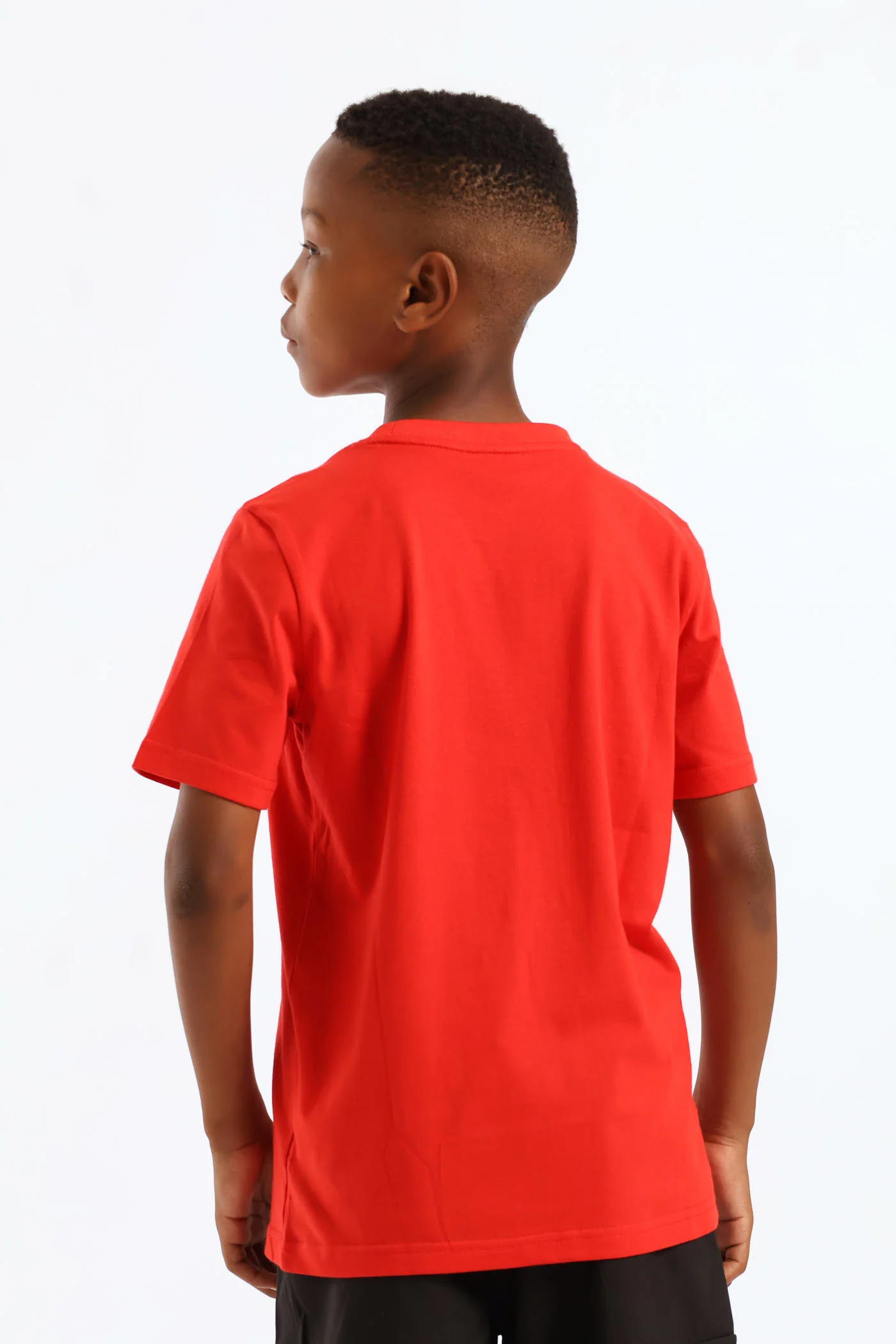 Boys Essential No. 1 Logo Tee - Red - Image 5