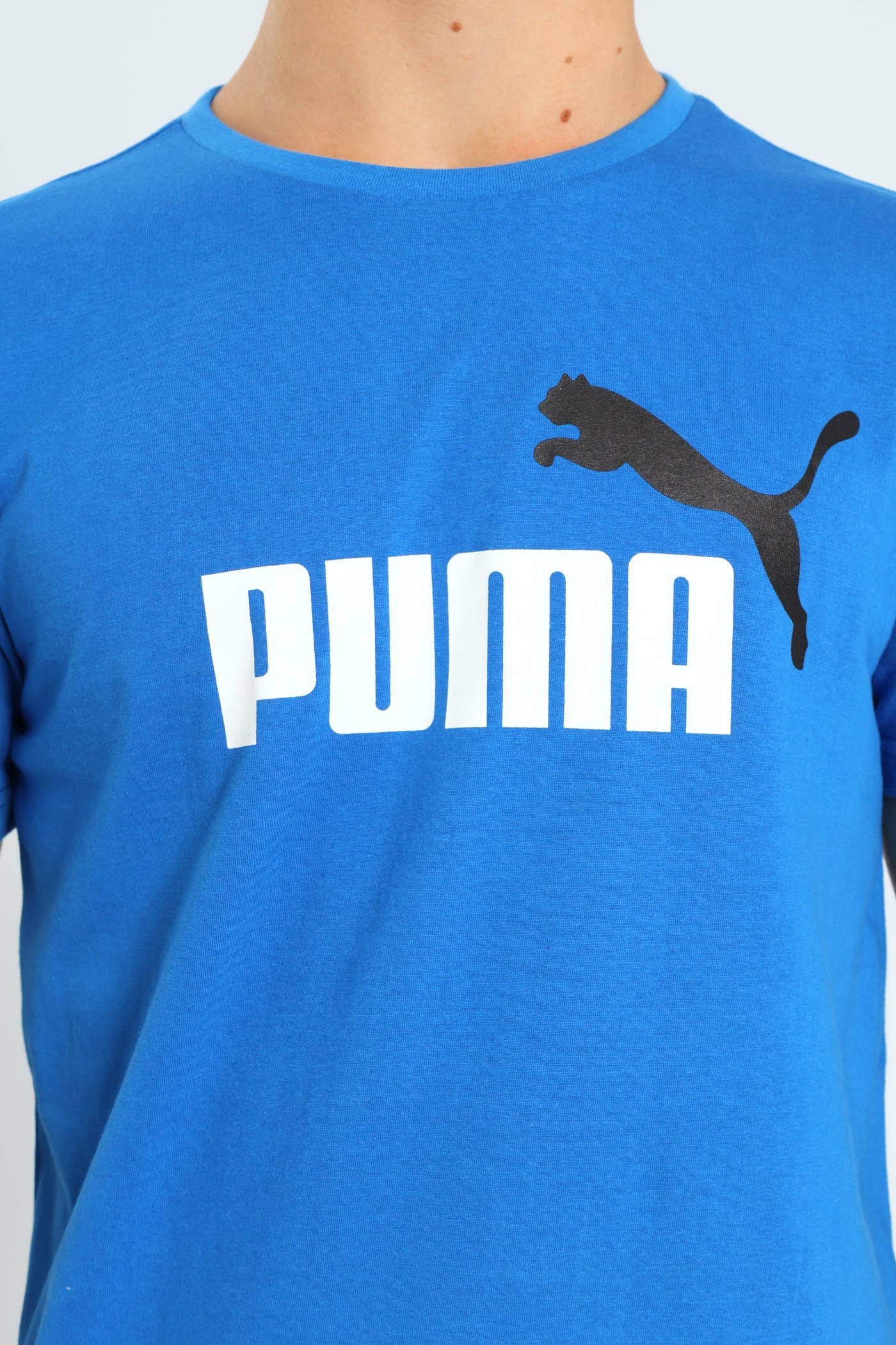 Boys Essential Plus Two Tone Logo Tee - Blue - Image 2