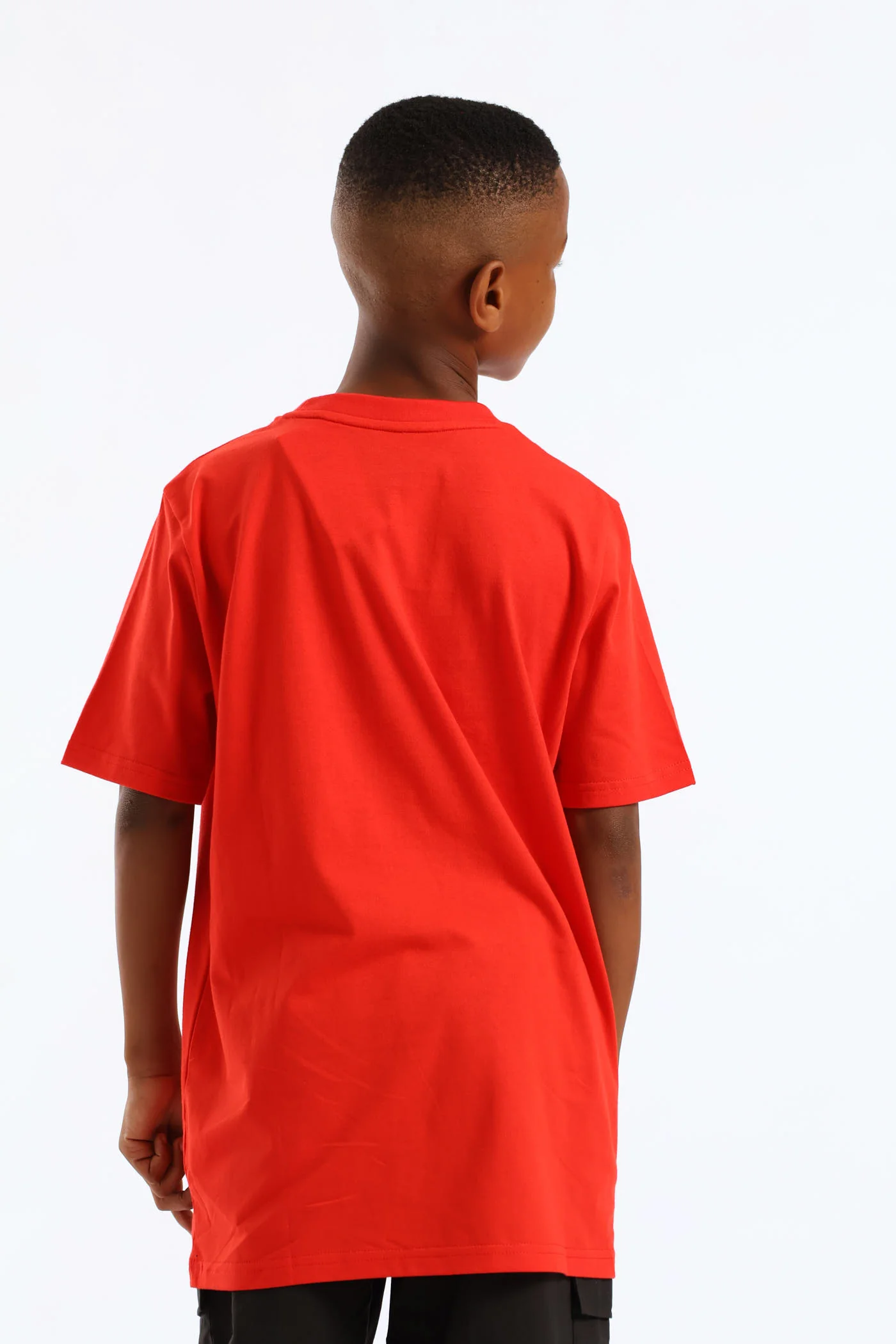 Boys Essential Two Tone No.1 Logo For All Time Tee - Red - Image 5