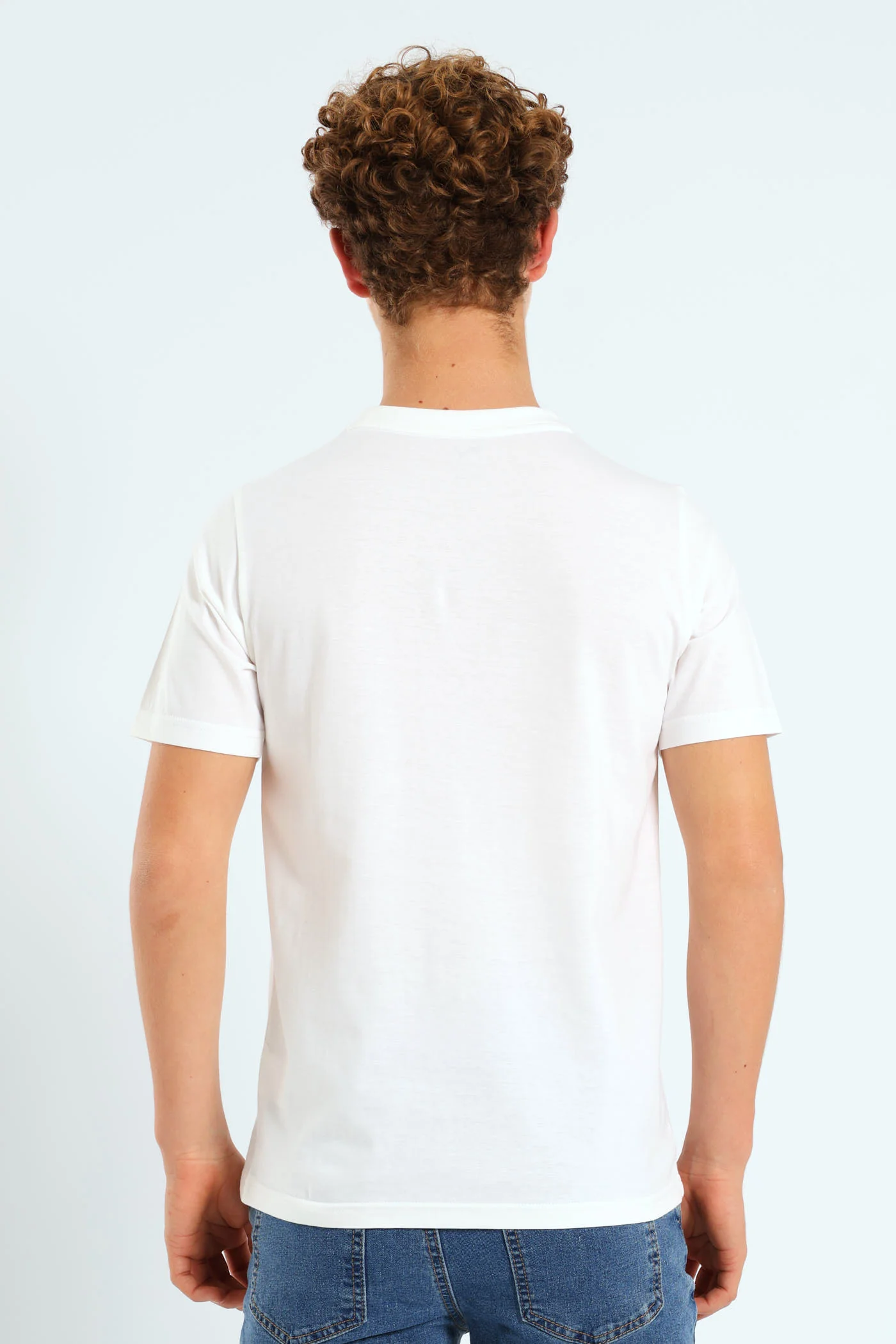 Boys Essential Two Tone No.1 Tee - White - Image 3