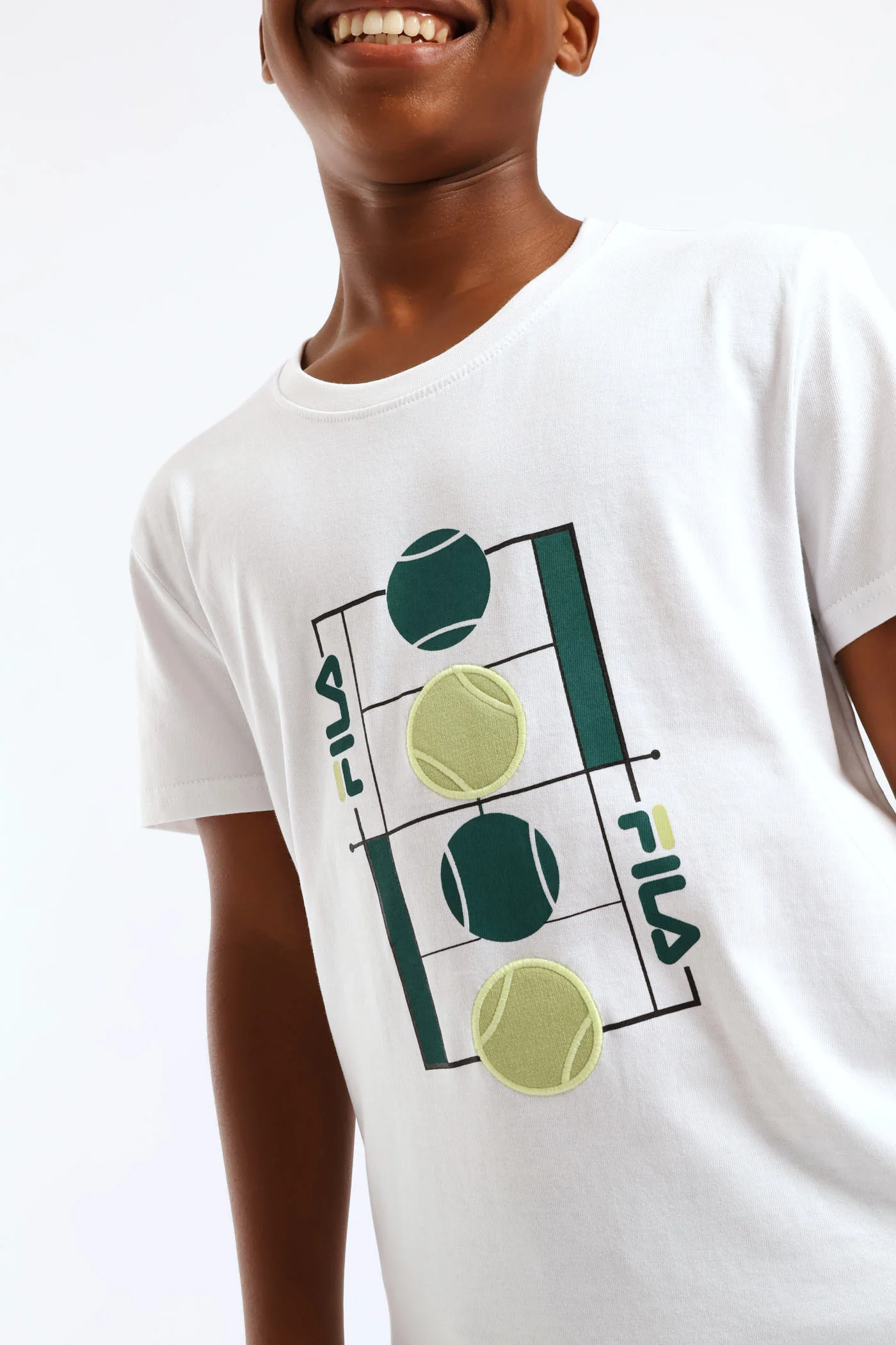 Boys Fabiano T-Shirt - White - Image 2