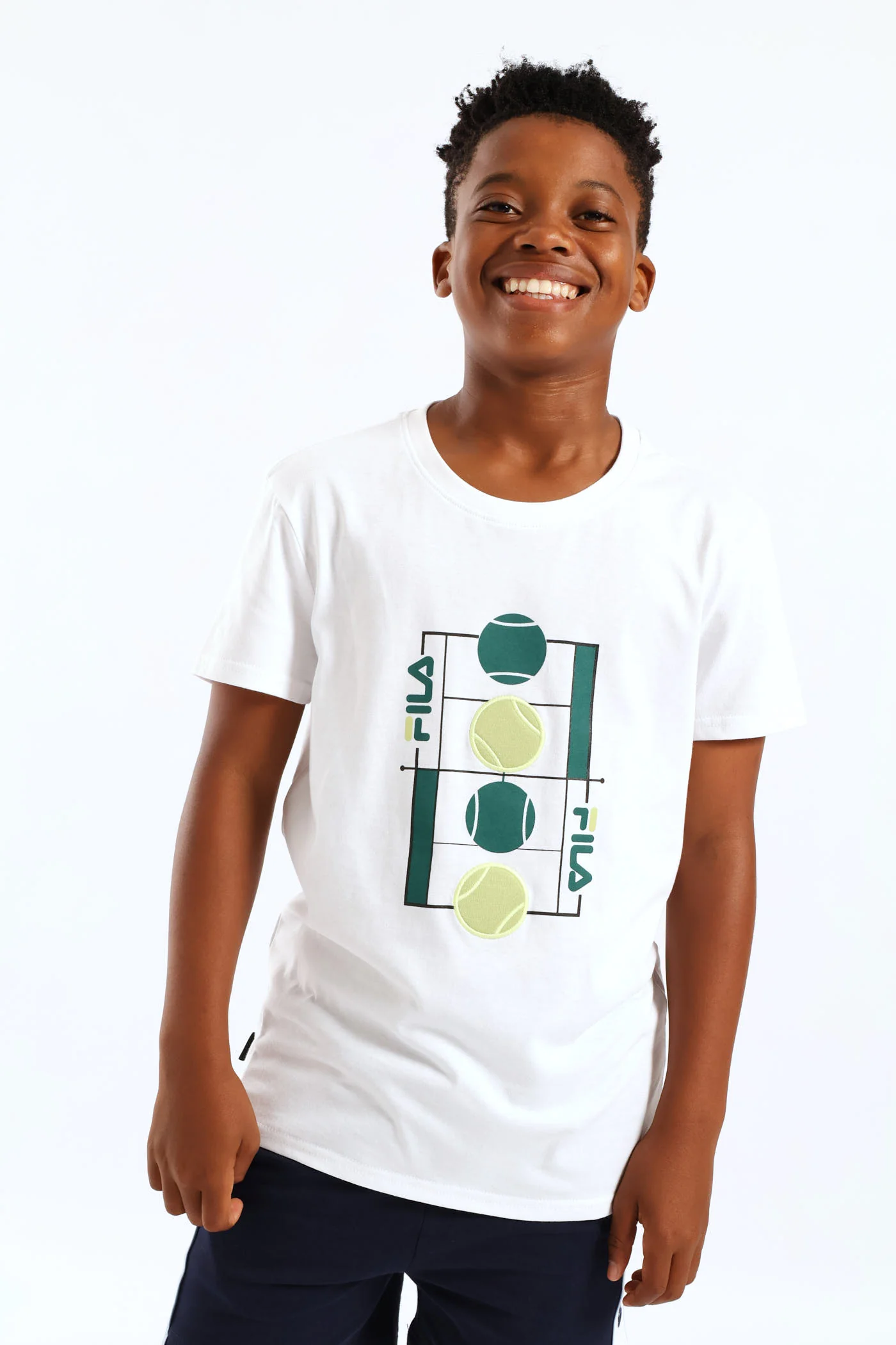 Boys Fabiano T-Shirt - White - Image 3