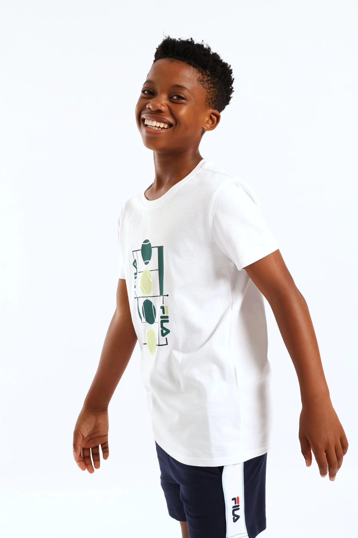 Boys Fabiano T-Shirt - White - Image 5