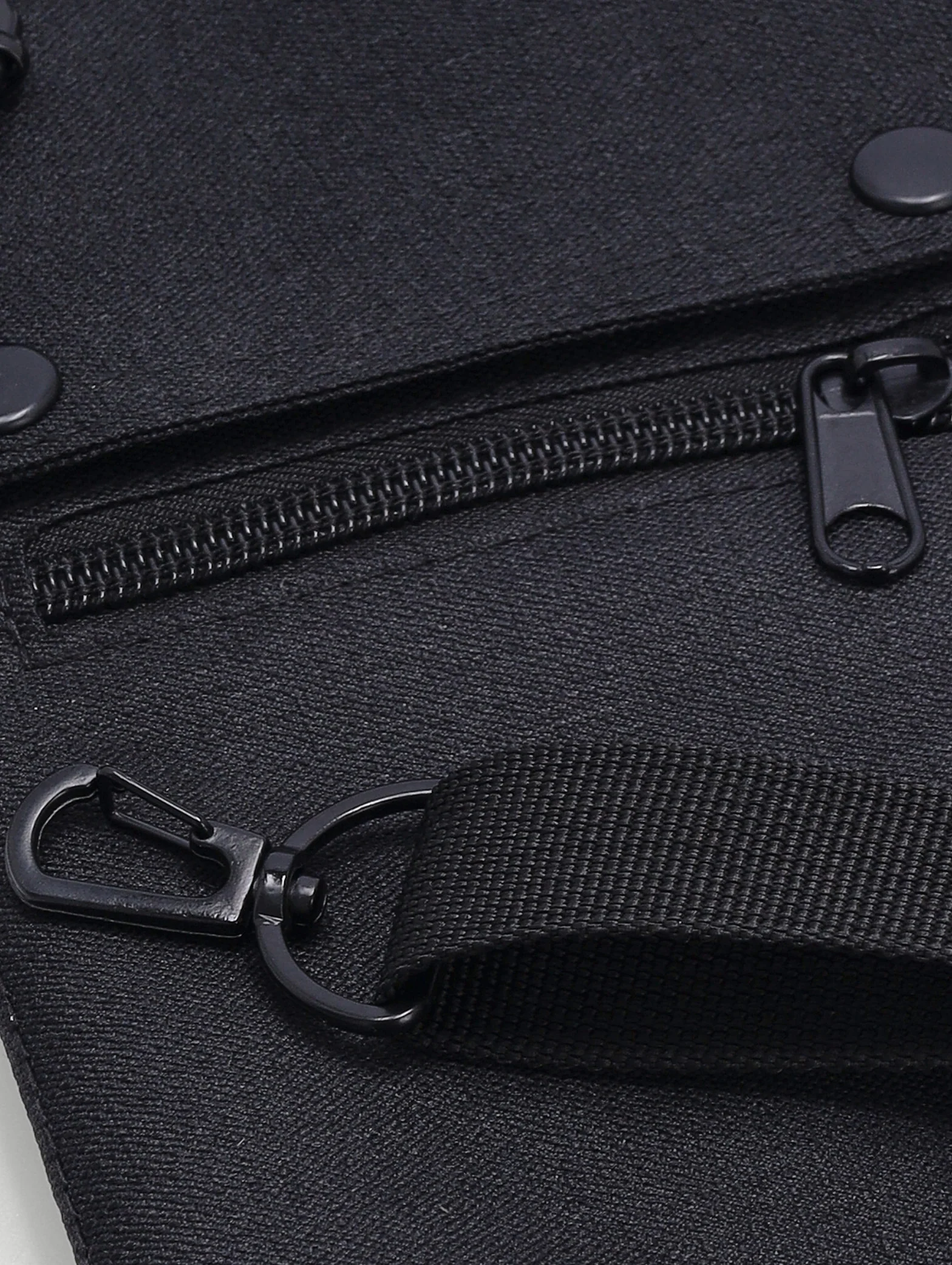 Boys Flat Pouch Sling Bag - Charcoal - Image 3