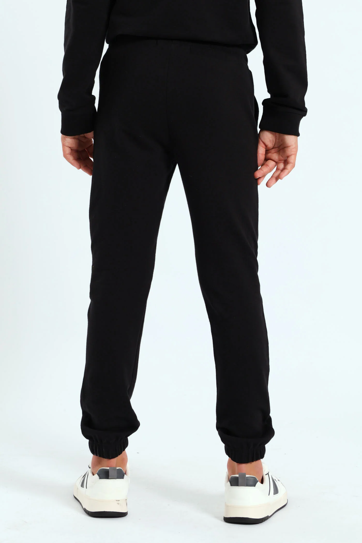Boys Fleece Jogger - Black - Image 3
