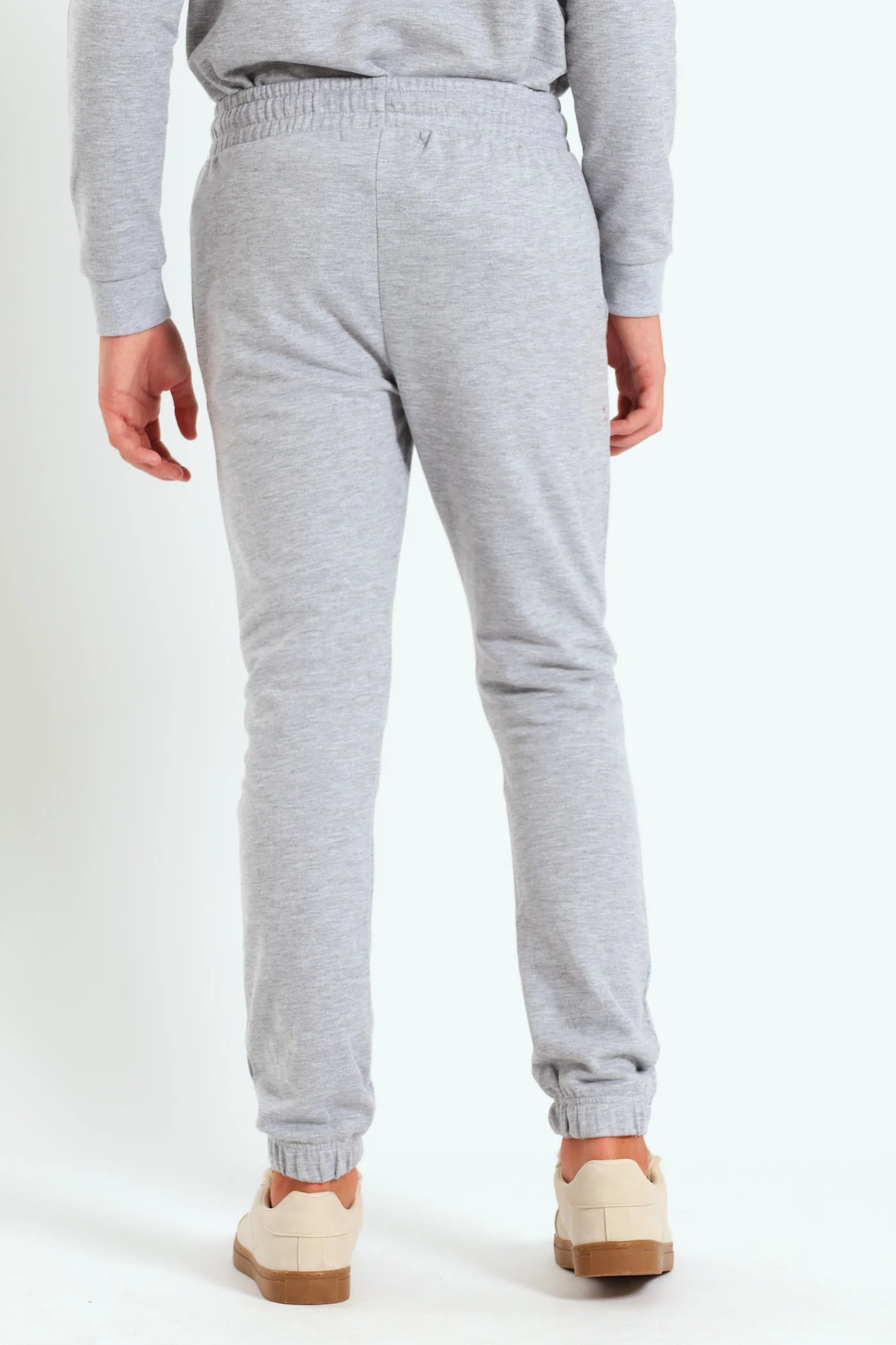 Boys Fleece Jogger - Grey Melange - Image 3