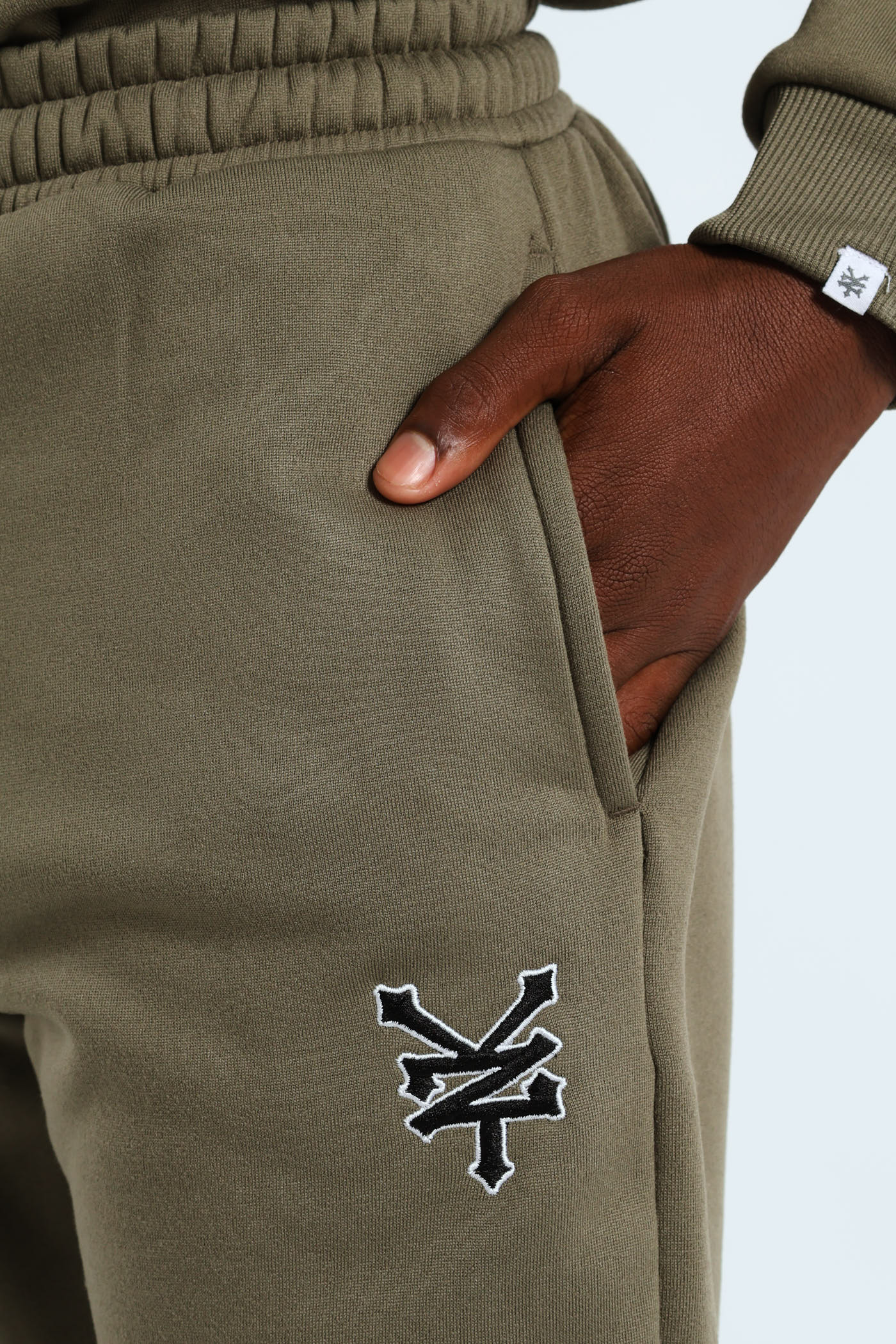 Boys Fleece Jogger - Olive - Image 4