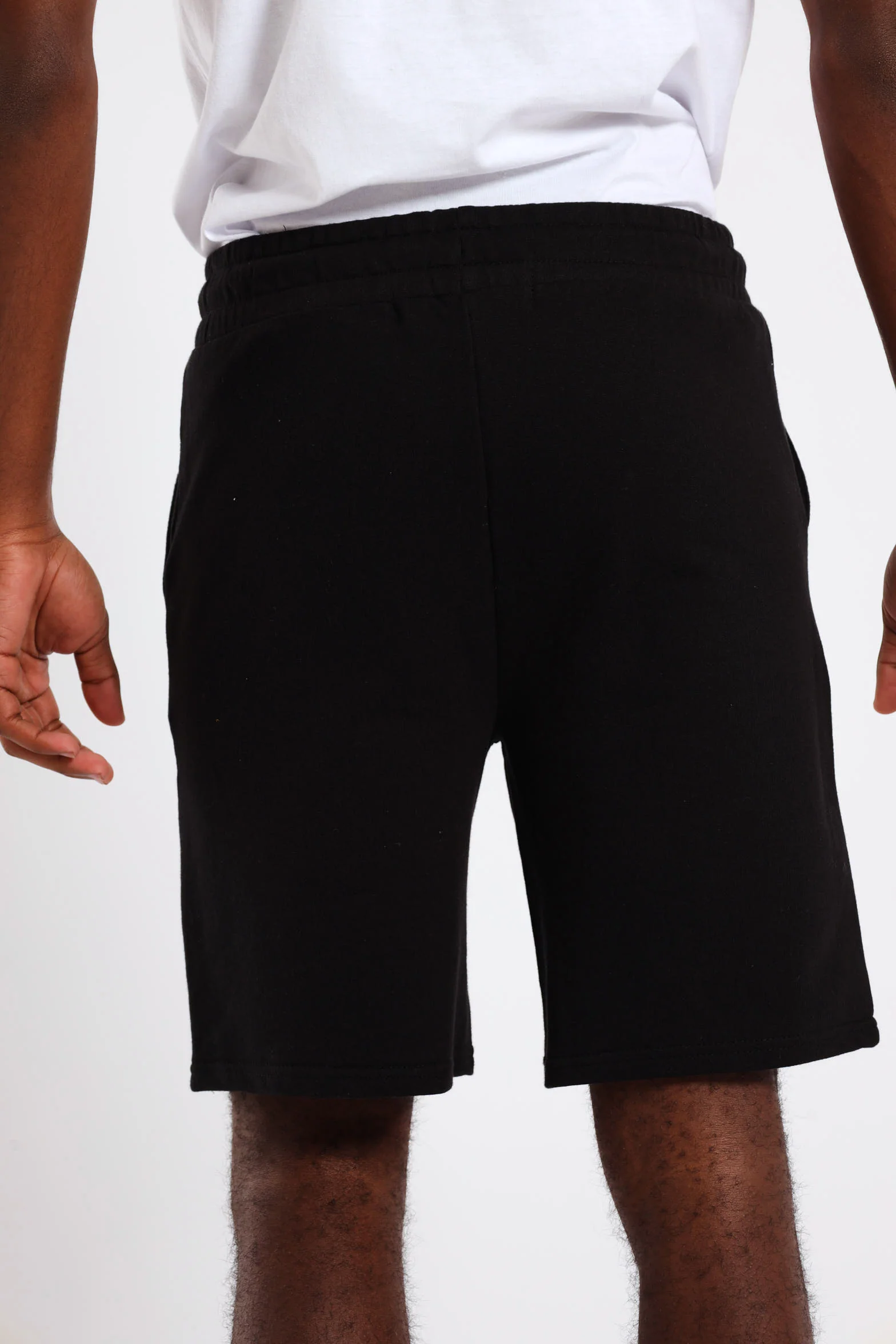 Boys Fleece Printed Short - Black - Image 4