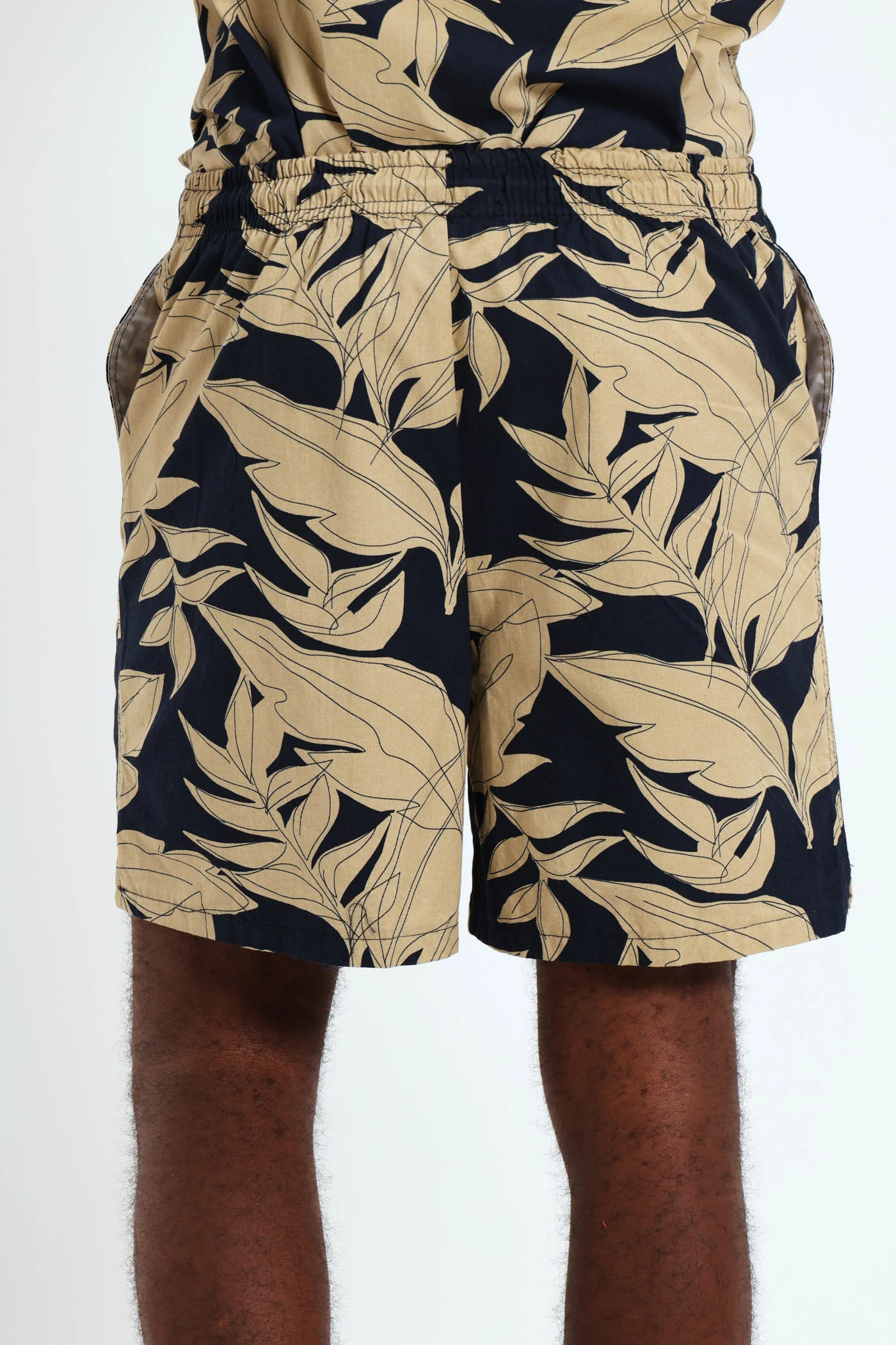 Boys Floral Shorts - Navy - Image 3