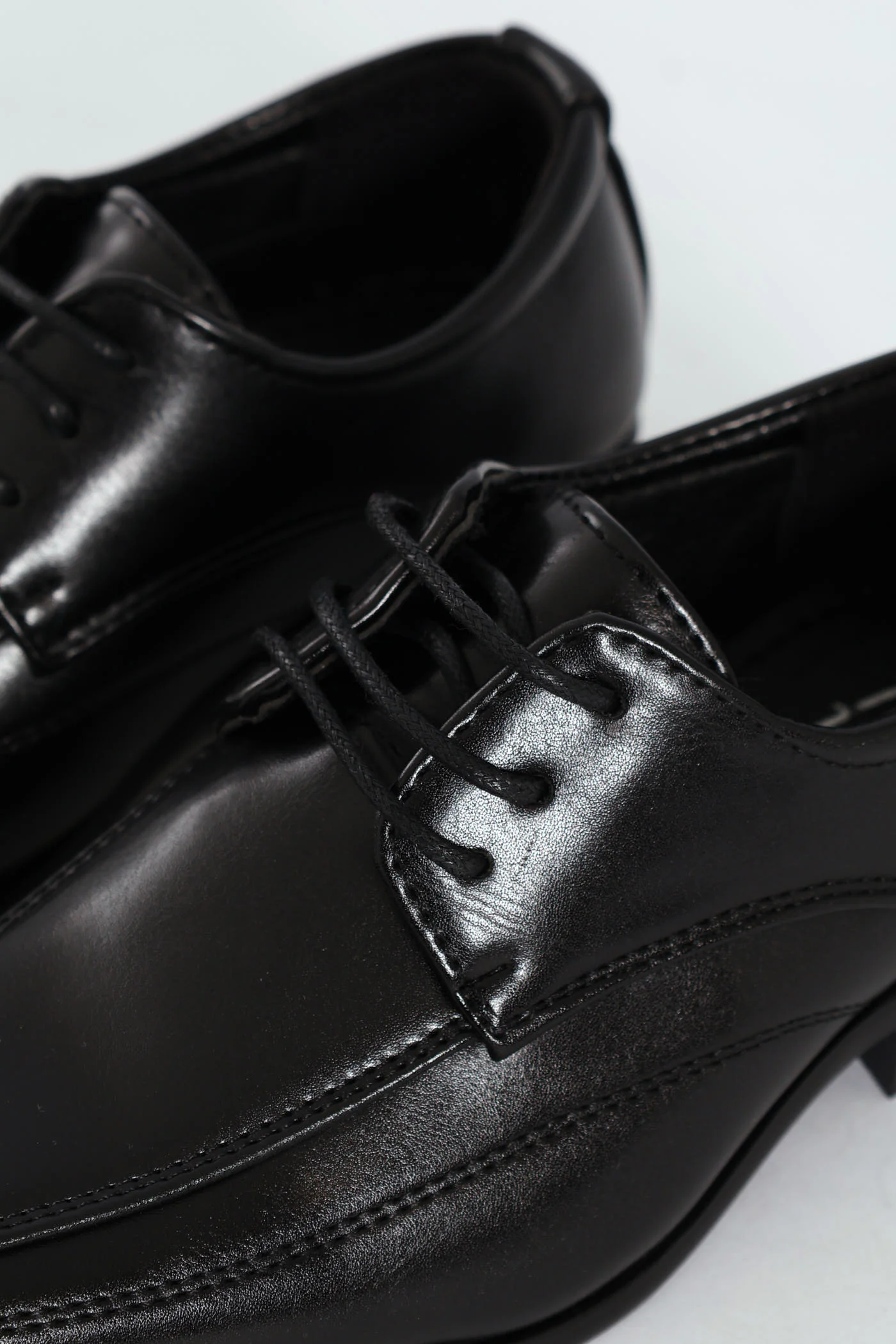 Boys Formal Lace Up Smart Shoe - Black - Image 2