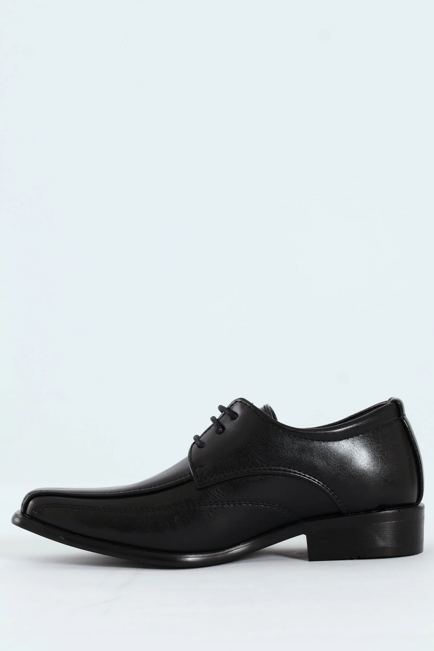 Boys Formal Lace Up Smart Shoe - Black - Image 4