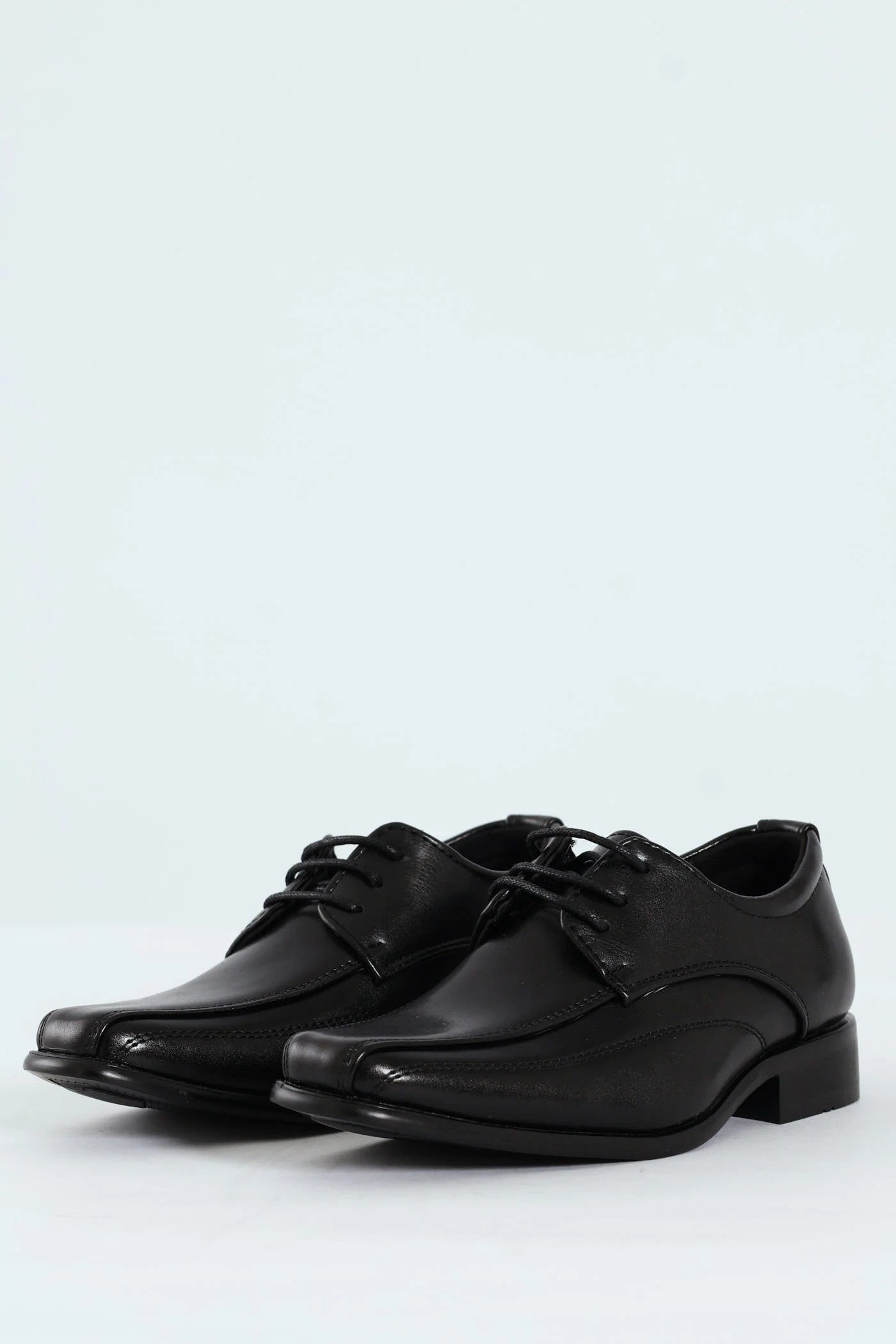 Boys Formal Lace Up Smart Shoe - Black - Image 5