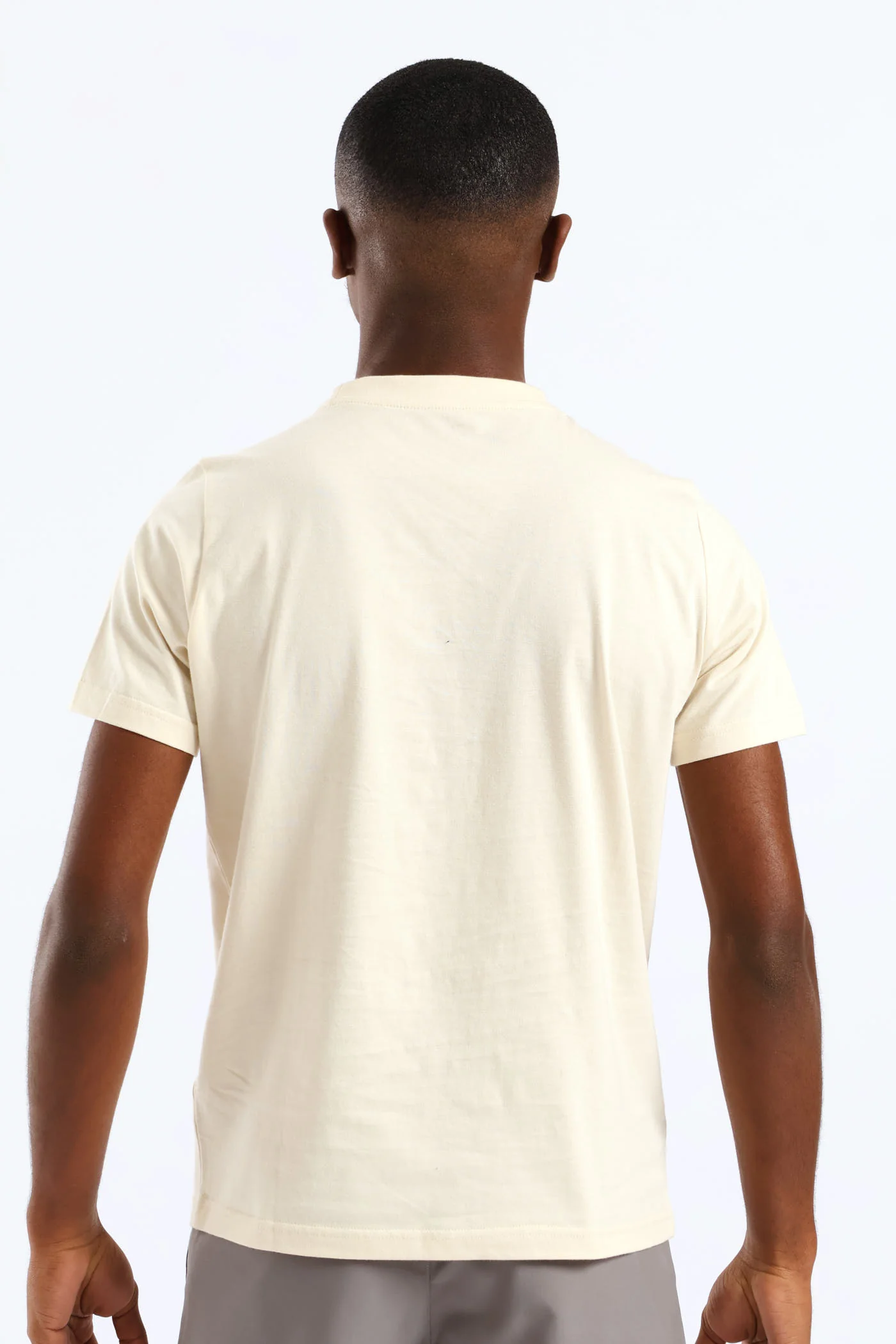 Boys Foundation Print Tee - Stone - Image 4