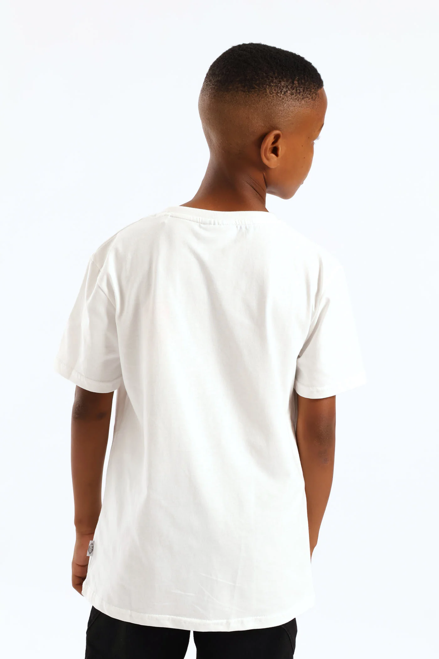 Boys Francis Skater Tee - White - Image 4