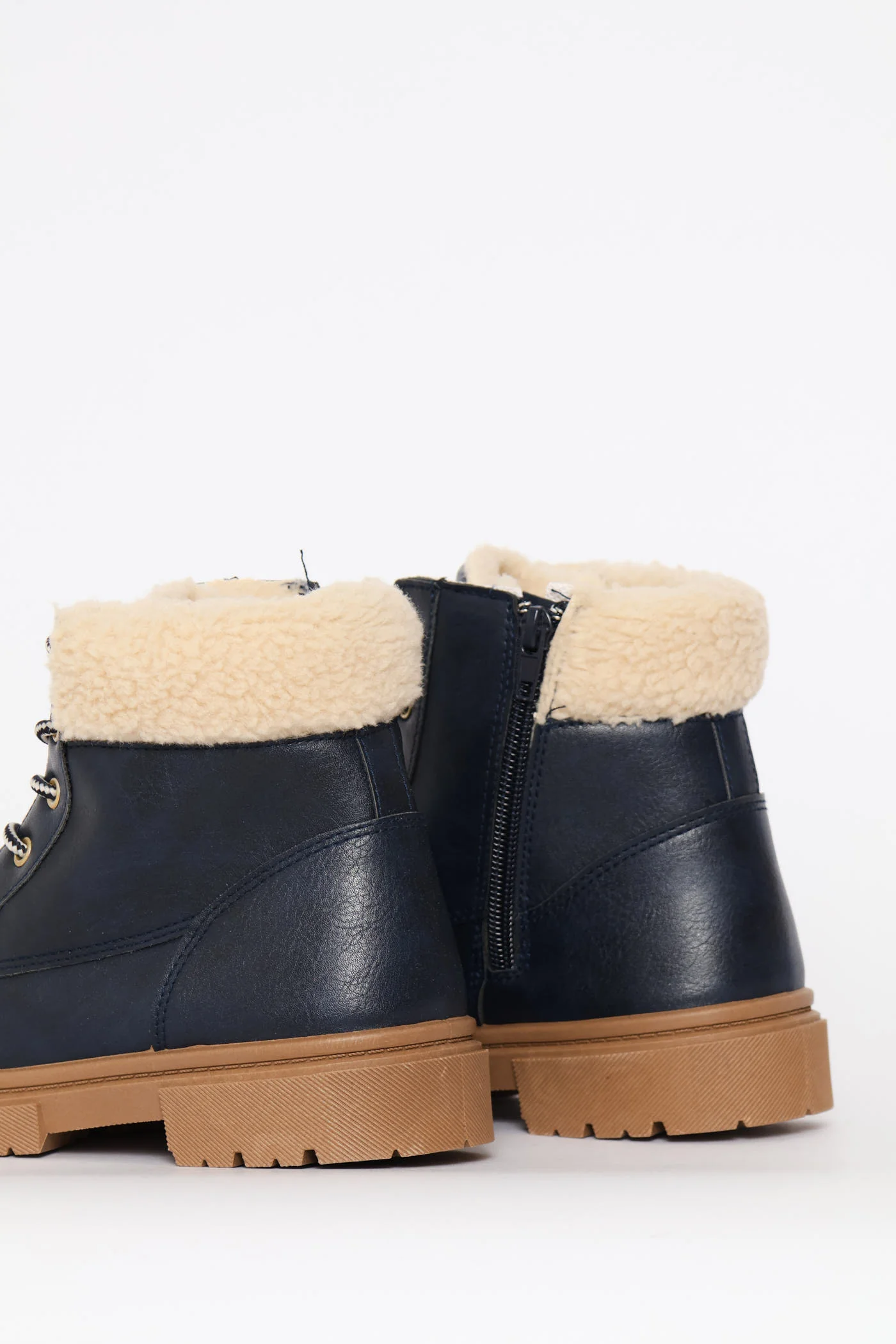Boys Furlined Boot - Navy - Image 6