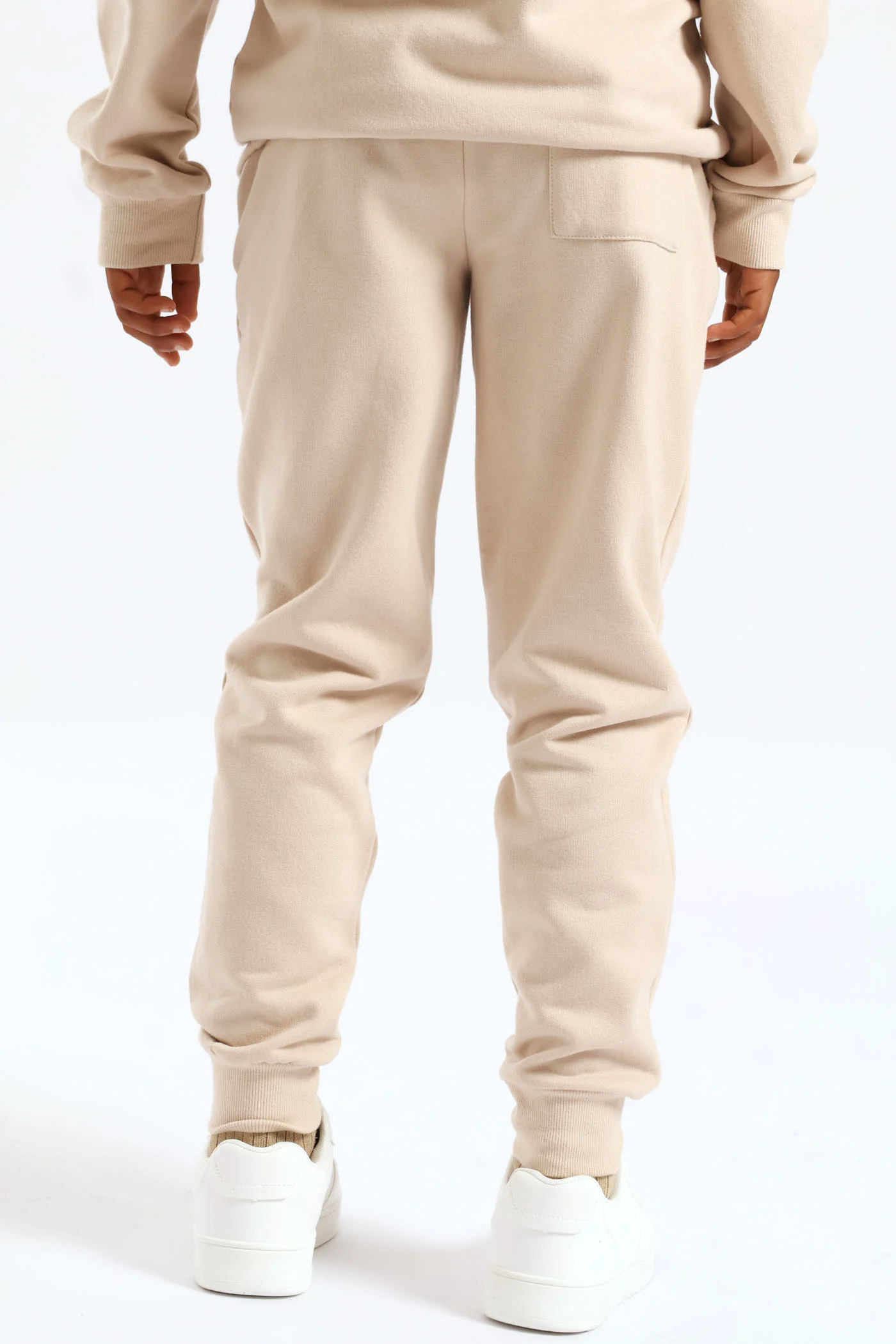 Boys Gamer Print Fleece Jogger - Stone - Image 5