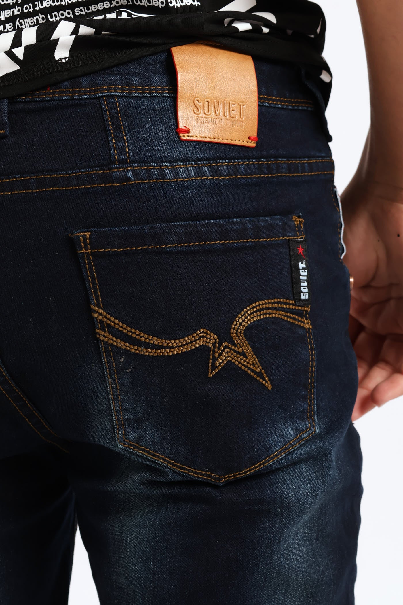 Boys Gleam Skinny Denim - Blue/Black - Image 5