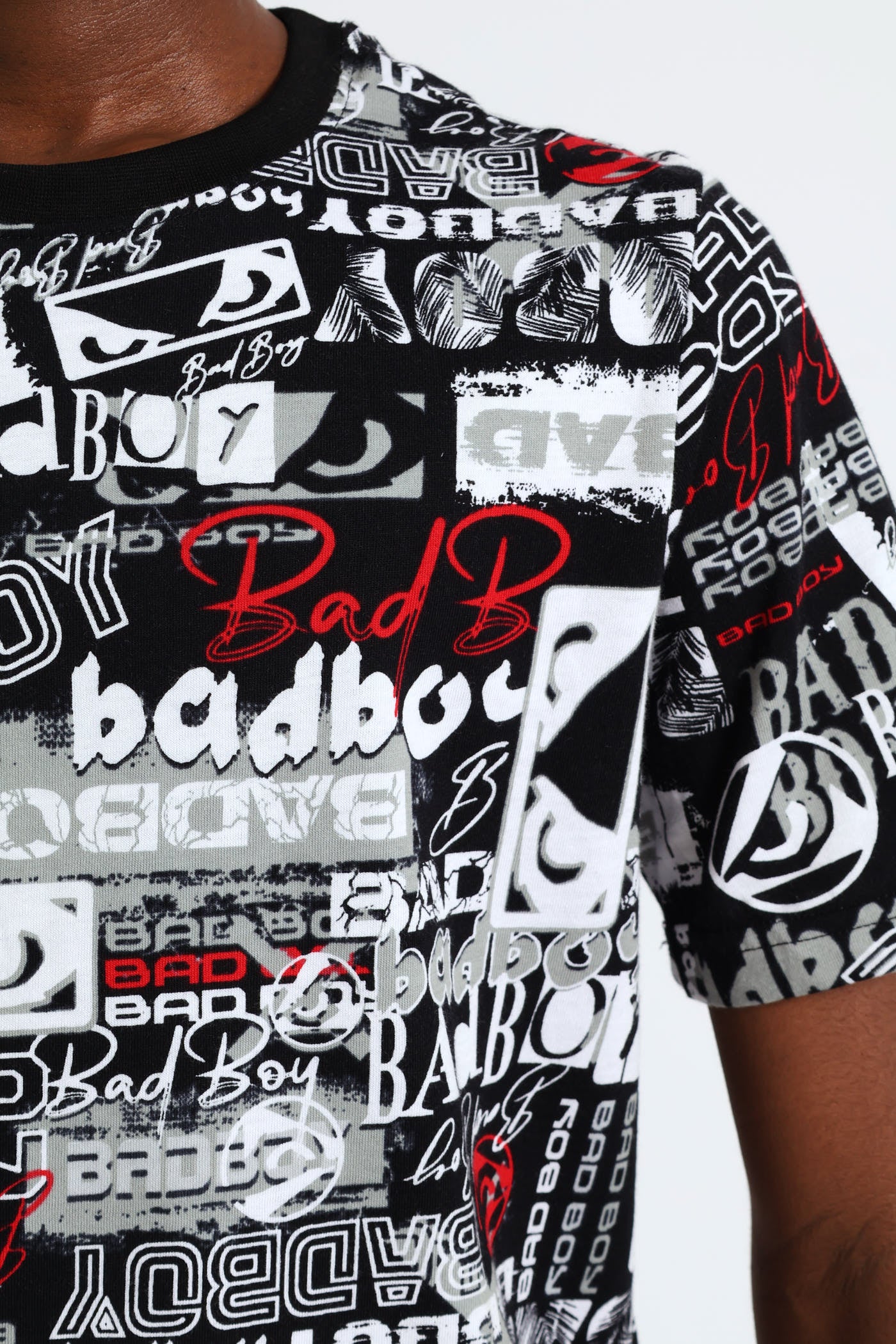 Boys Grafitti Print Tee - Black - Image 4