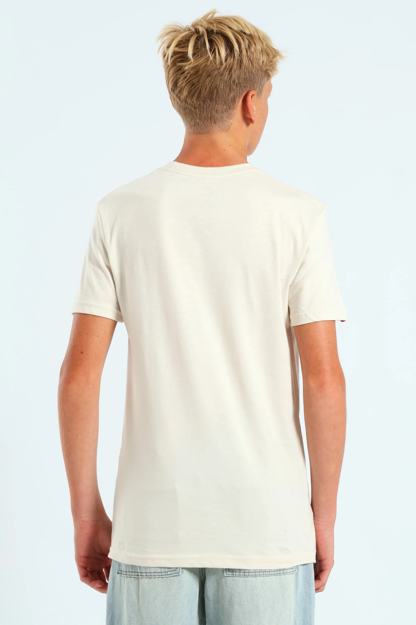 Boys Graffiti Print Tee - White - Image 3