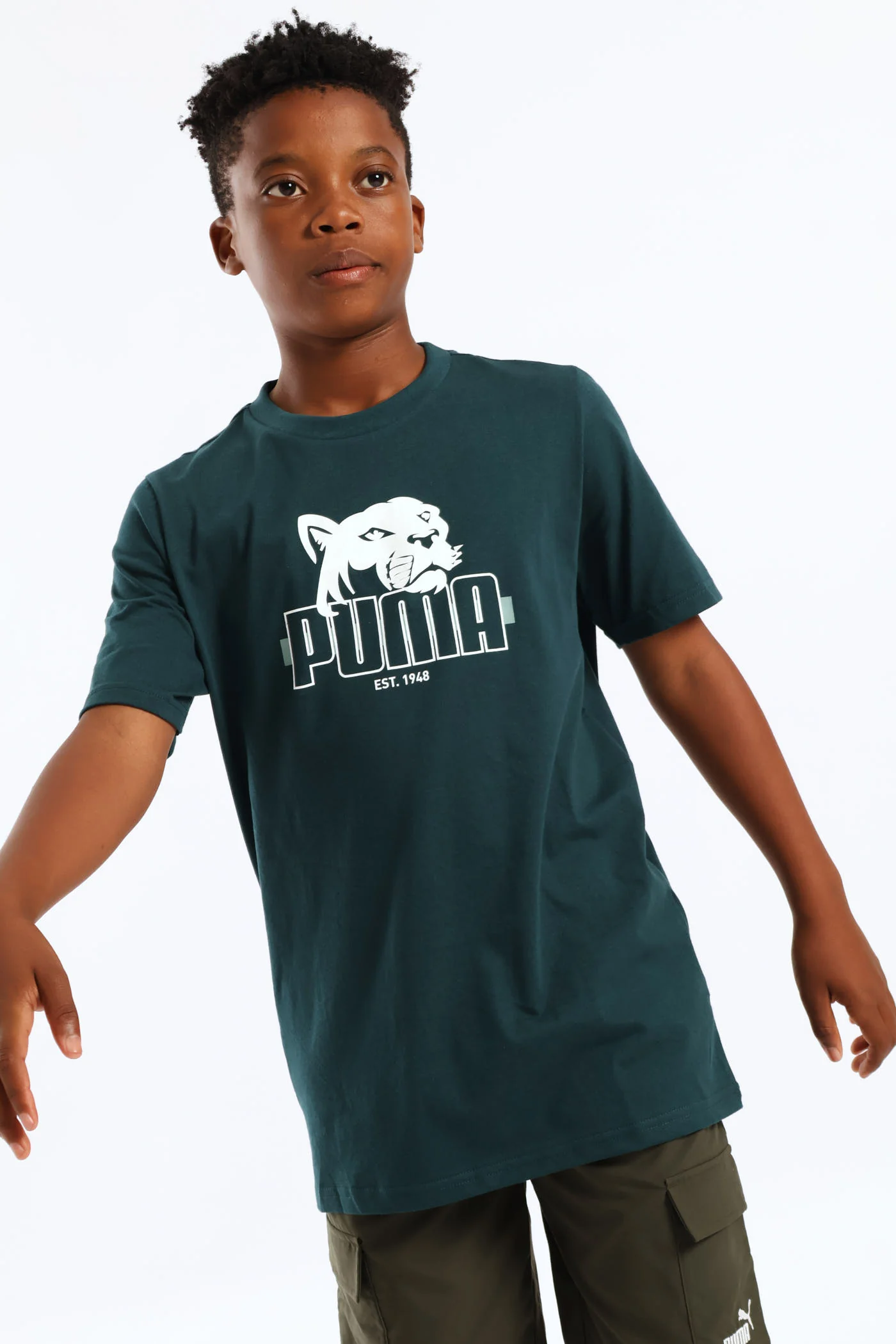 Boys Graphic Foundation Tee - Teal - Image 2