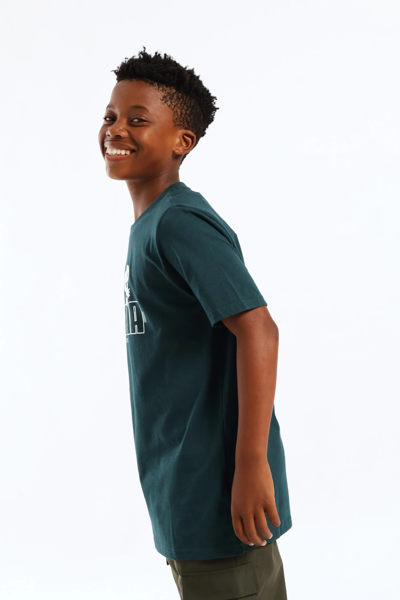 Boys Graphic Foundation Tee - Teal - Image 3