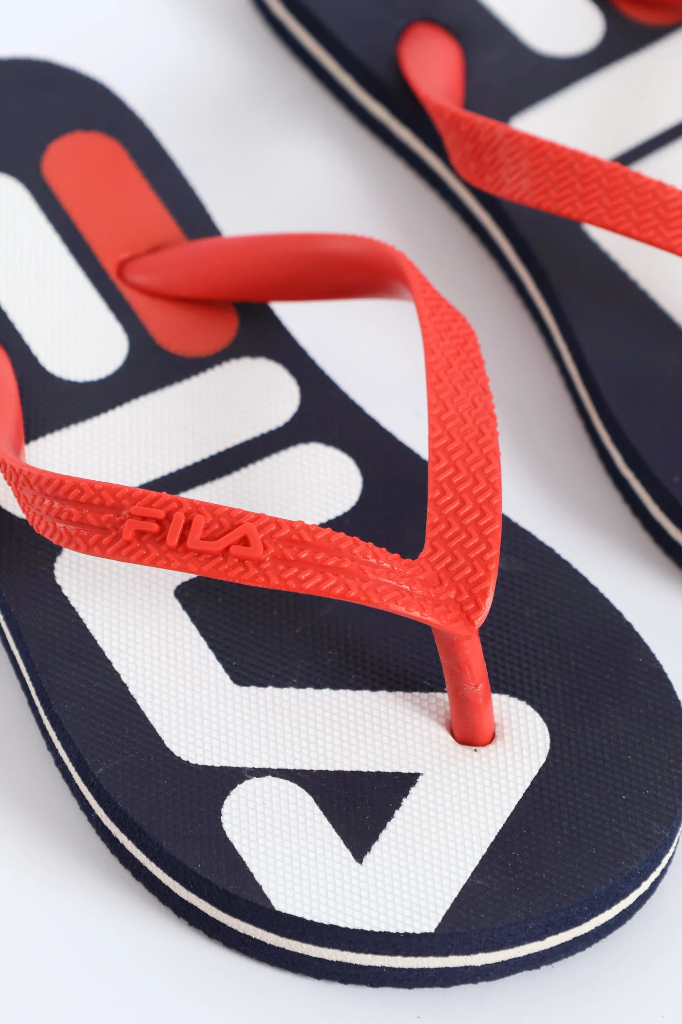 Boys Heritage Flip Flop - Navy/Red - Image 2