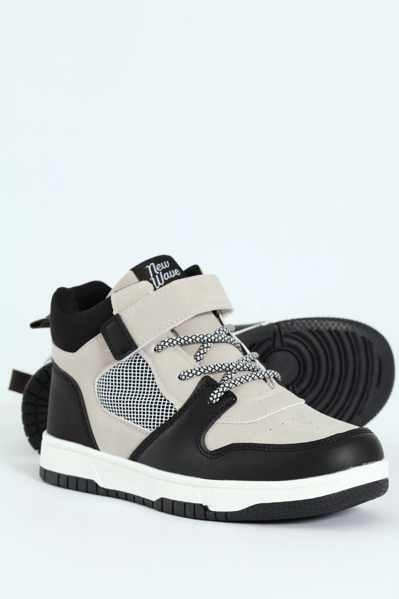 Boys Hitop Sneaker - Charcoal - Image 4