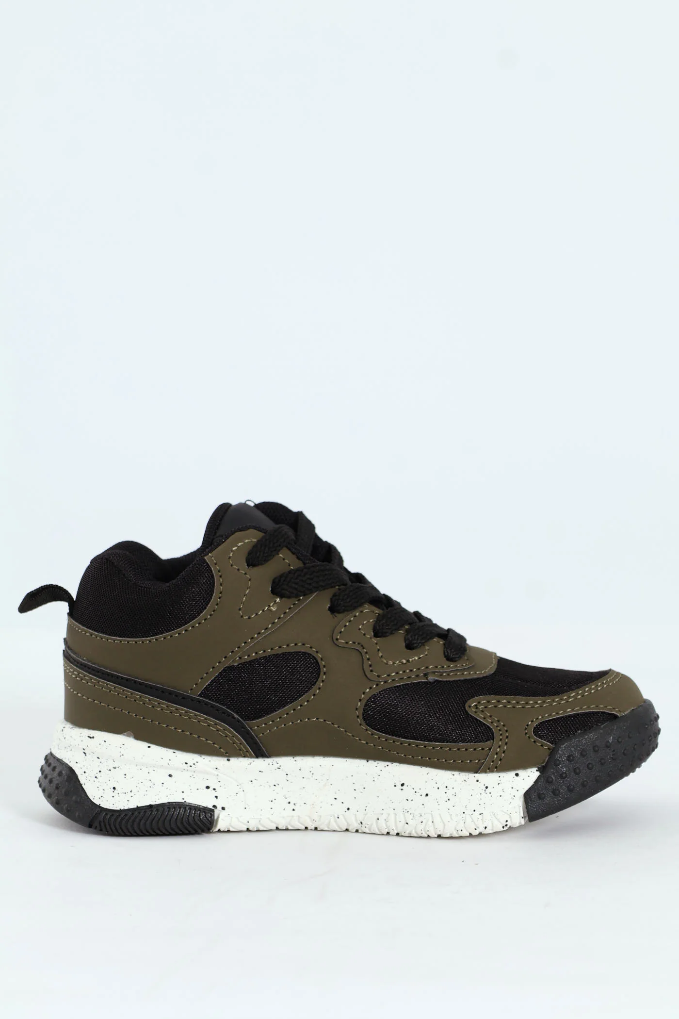 Boys High-Top Sneaker - Olive - Image 4