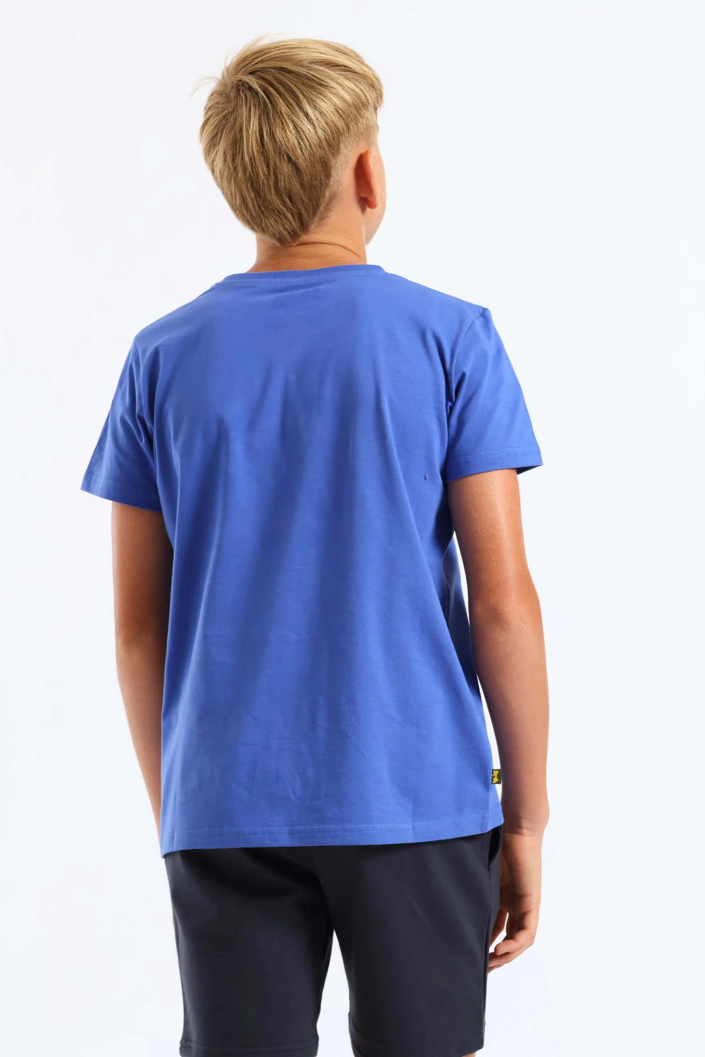 Boys Icon Star Logo Tee - Blue - Image 2