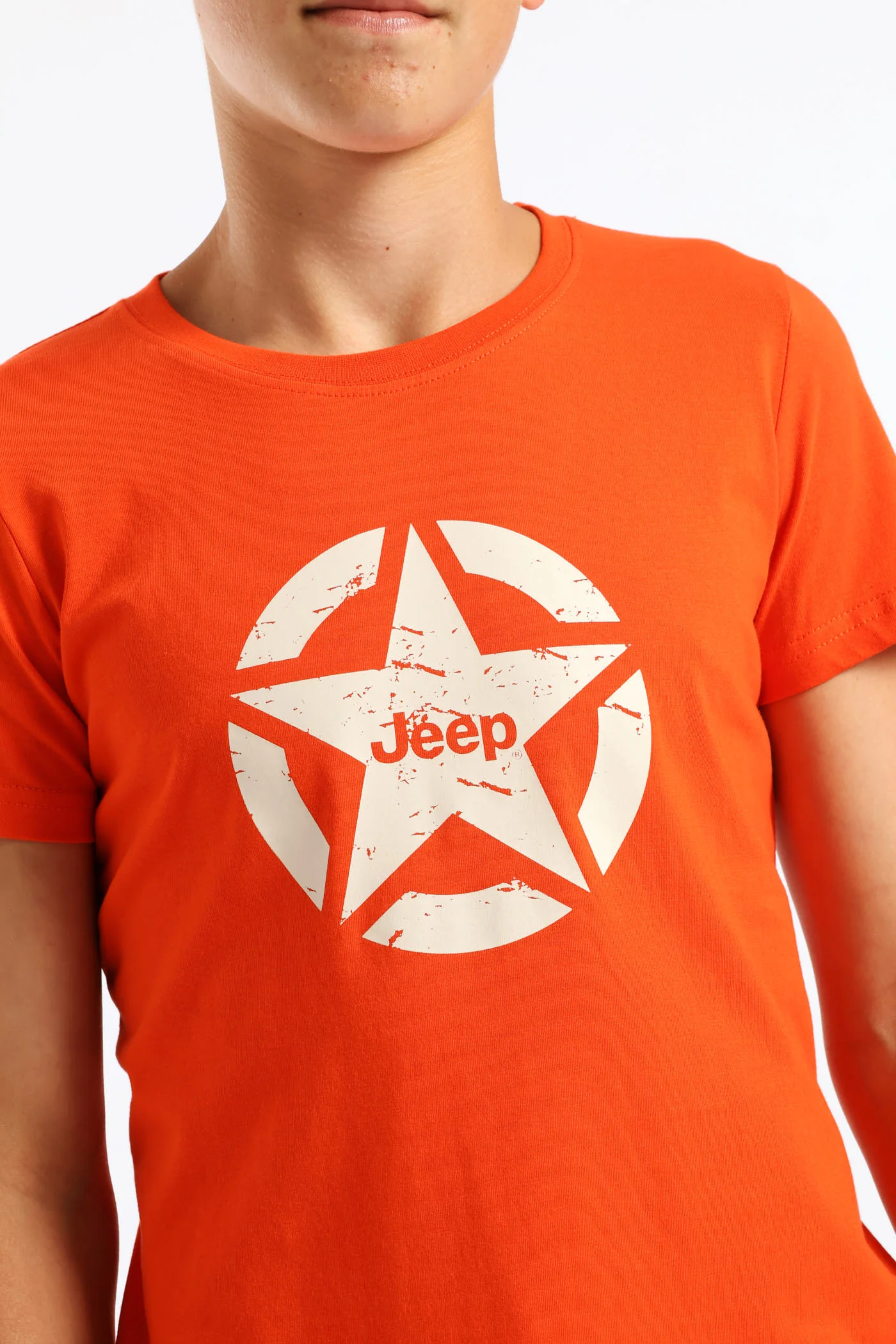 Boys Icon Star Logo Tee - Orange - Image 2
