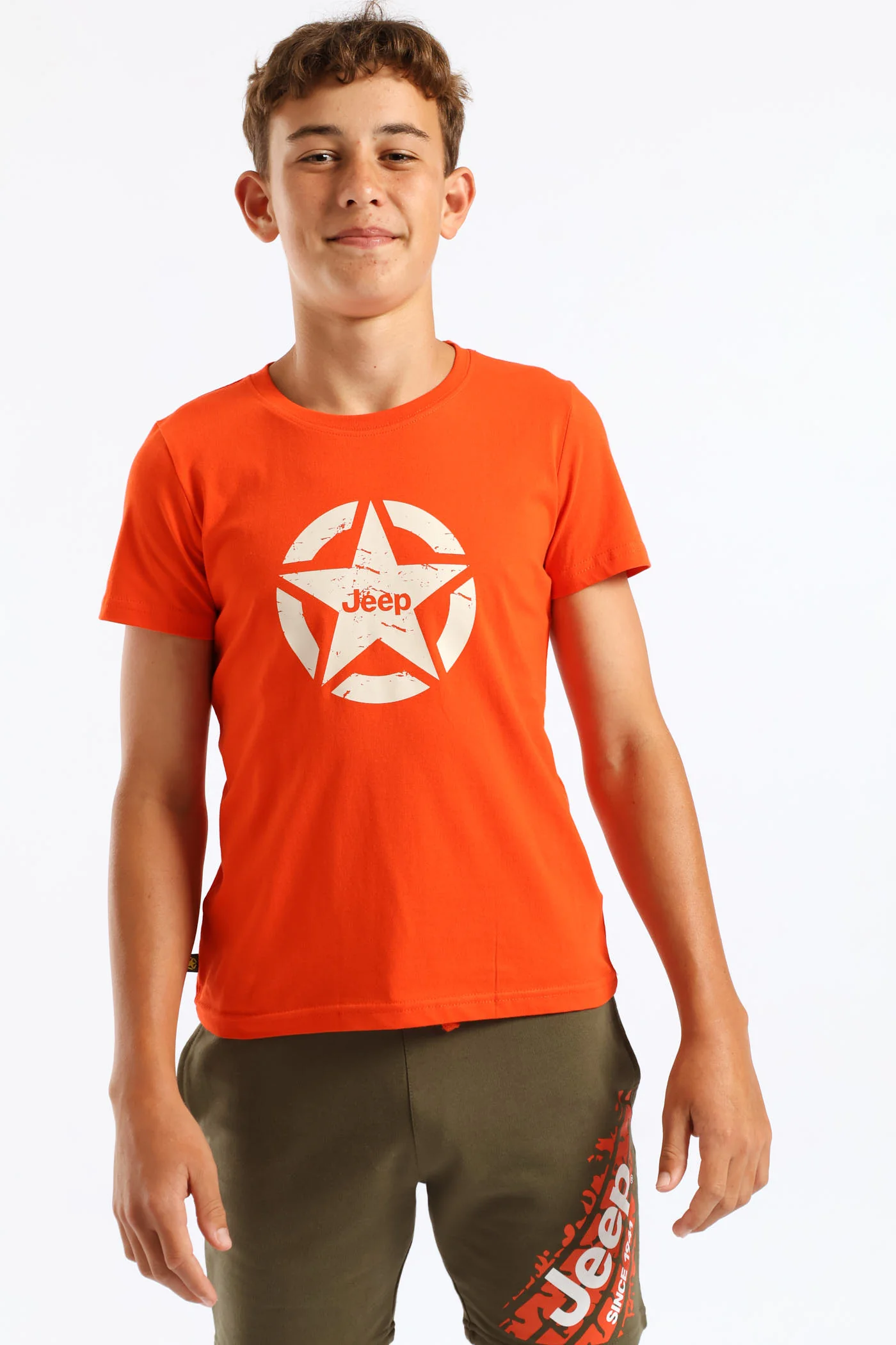 Boys Icon Star Logo Tee - Orange - Image 3