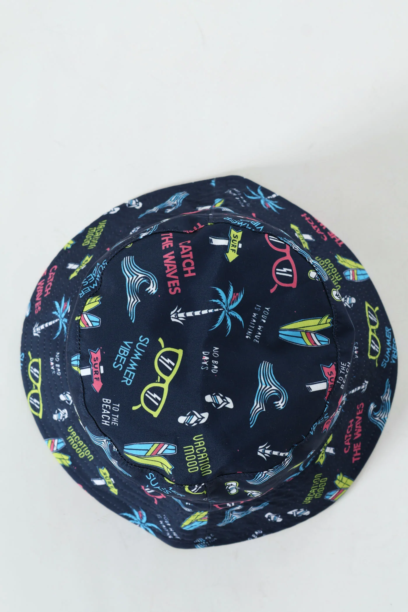 Pre-Boys Island Reversible Bucket Hat - Navy - Image 4