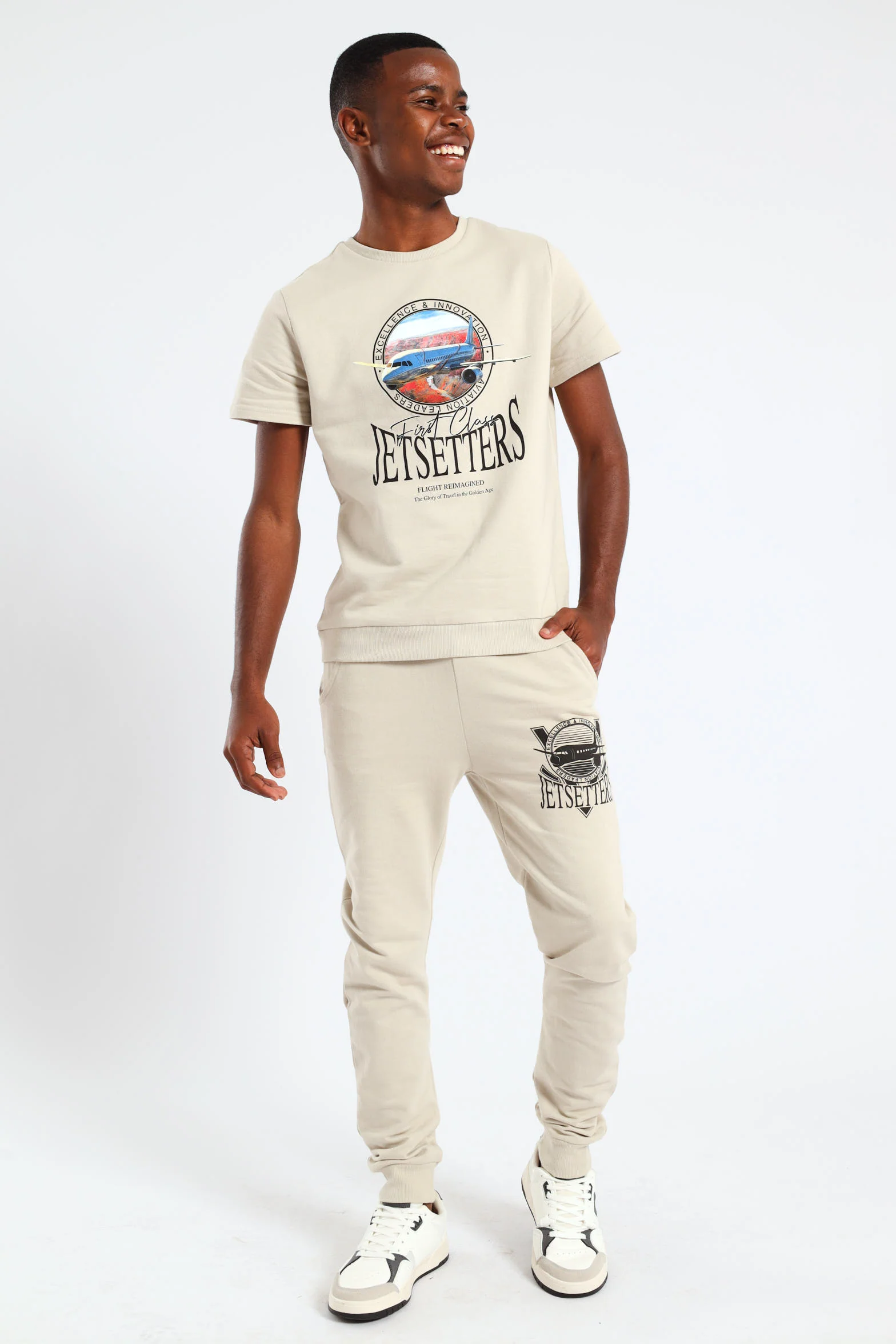 Boys Jet Setter Top - Light Stone - Image 5