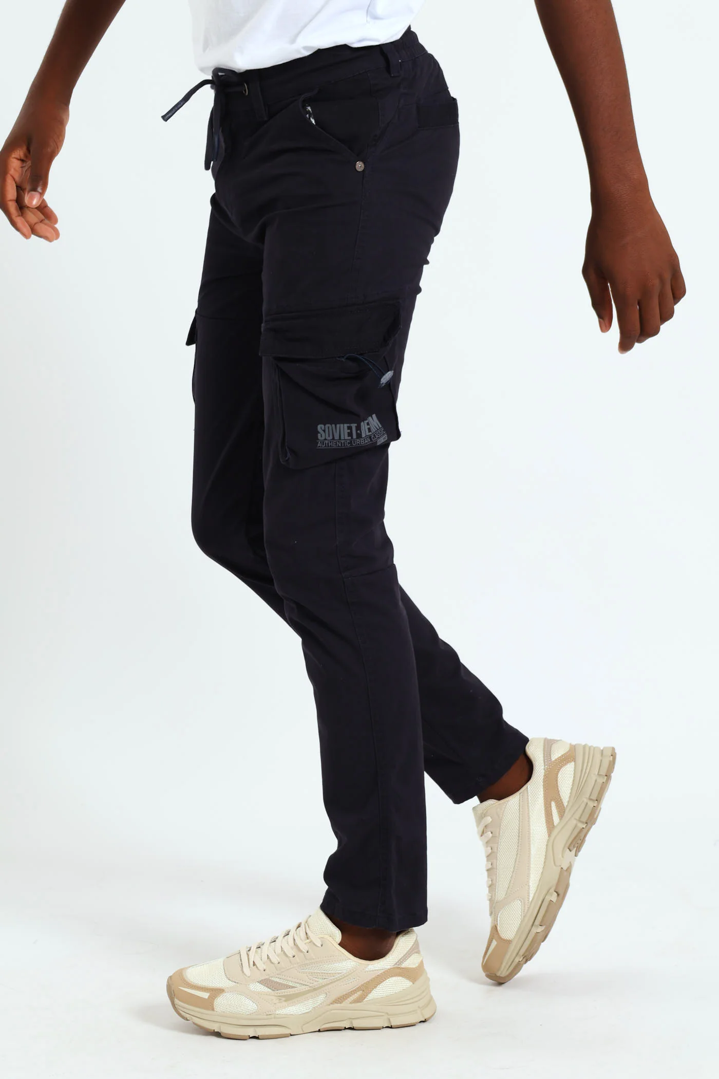 Boys Kings Cargo Pants - Navy - Image 2