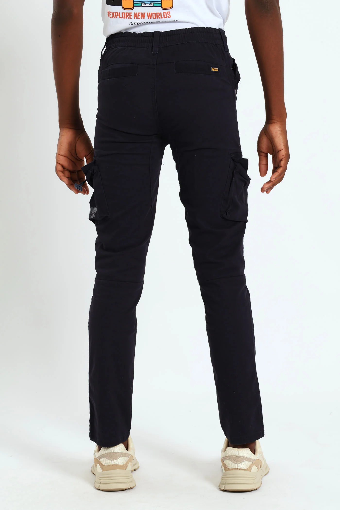 Boys Kings Cargo Pants - Navy - Image 3