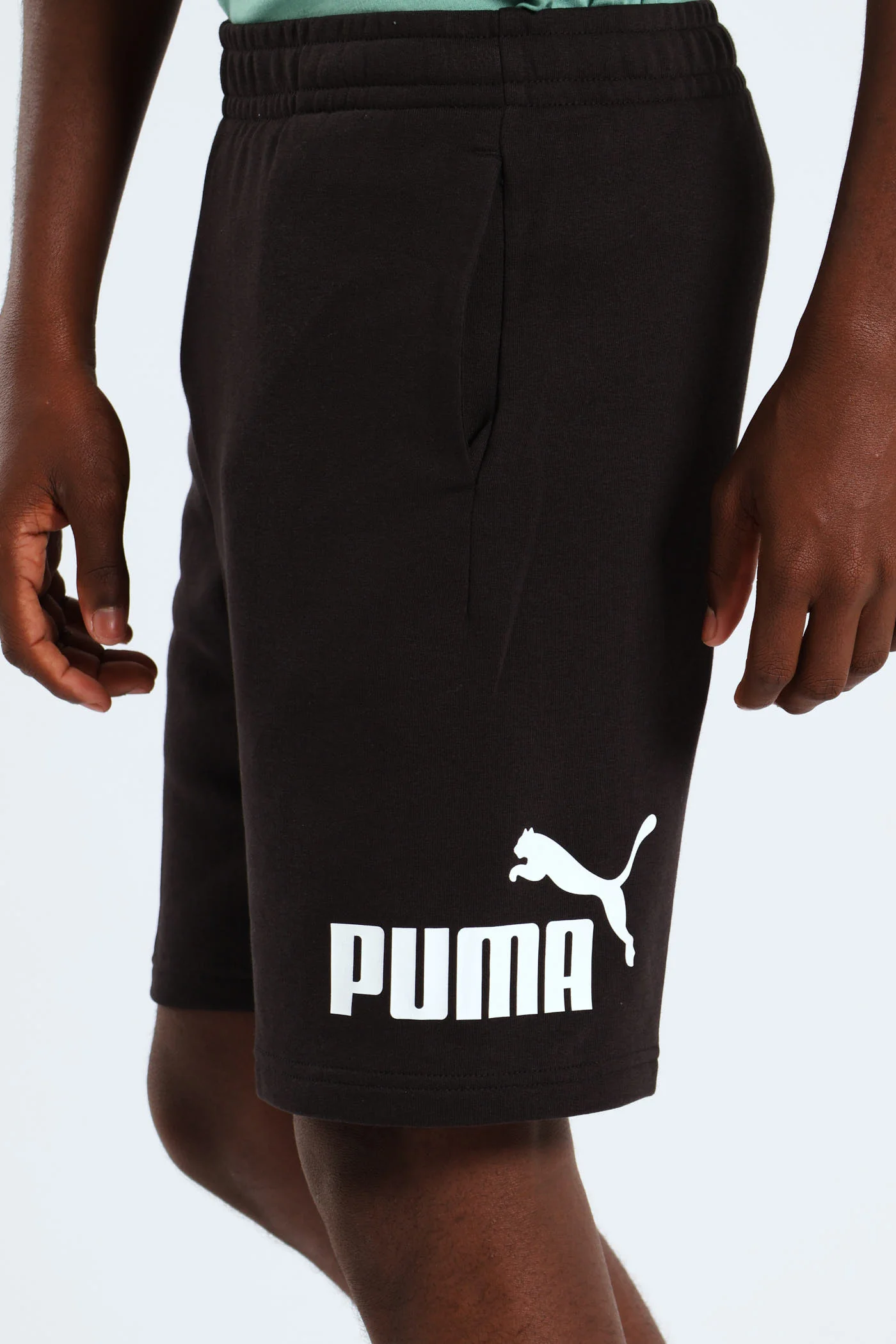 Boys Logo Fleece Short - Black - Image 2