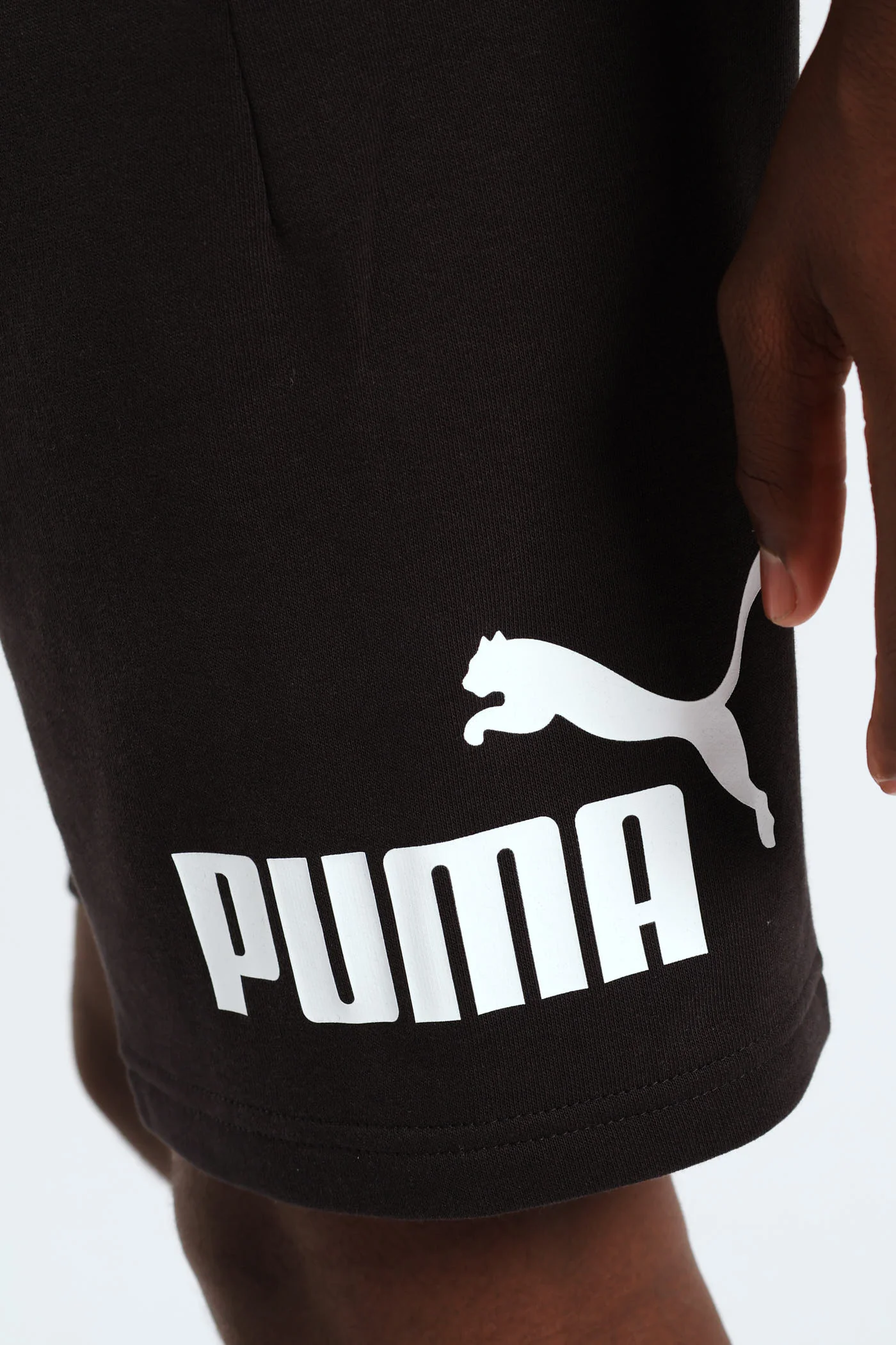 Boys Logo Fleece Short - Black - Image 4
