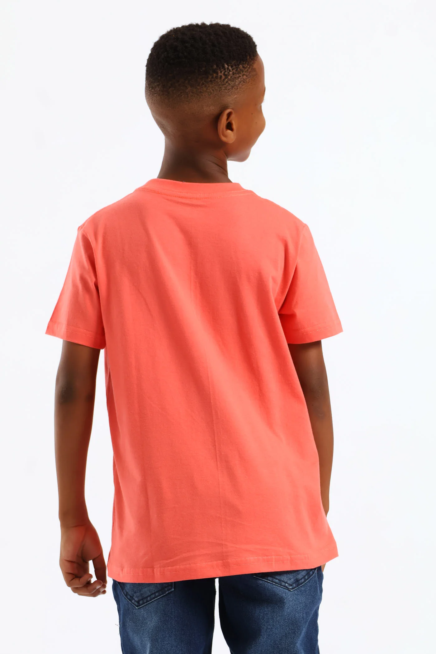Boys Logo Tee - Red - Image 5