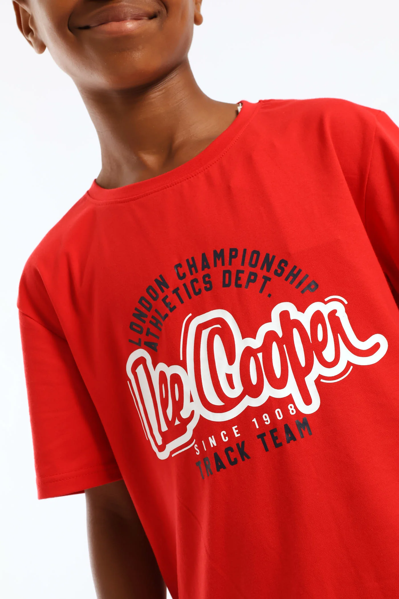 Boys Luke T-Shirt - Red - Image 2