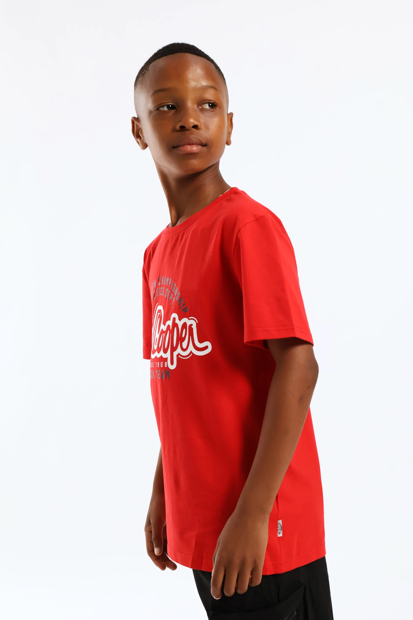 Boys Luke T-Shirt - Red - Image 3