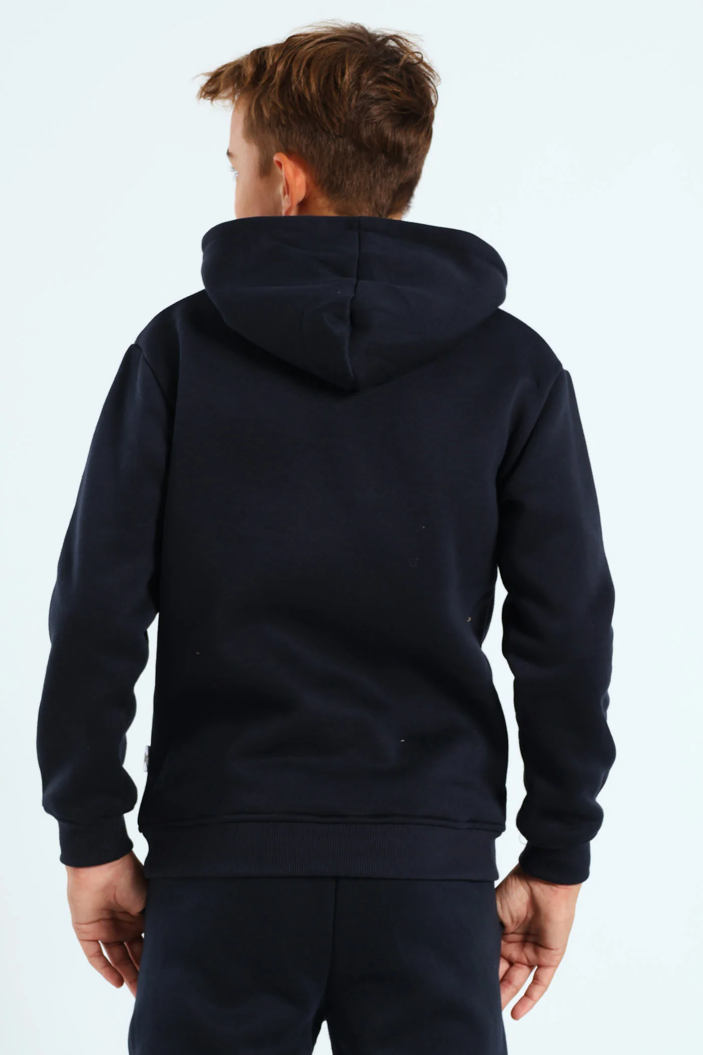 Boys Marco Print Hoodie - Navy - Image 4