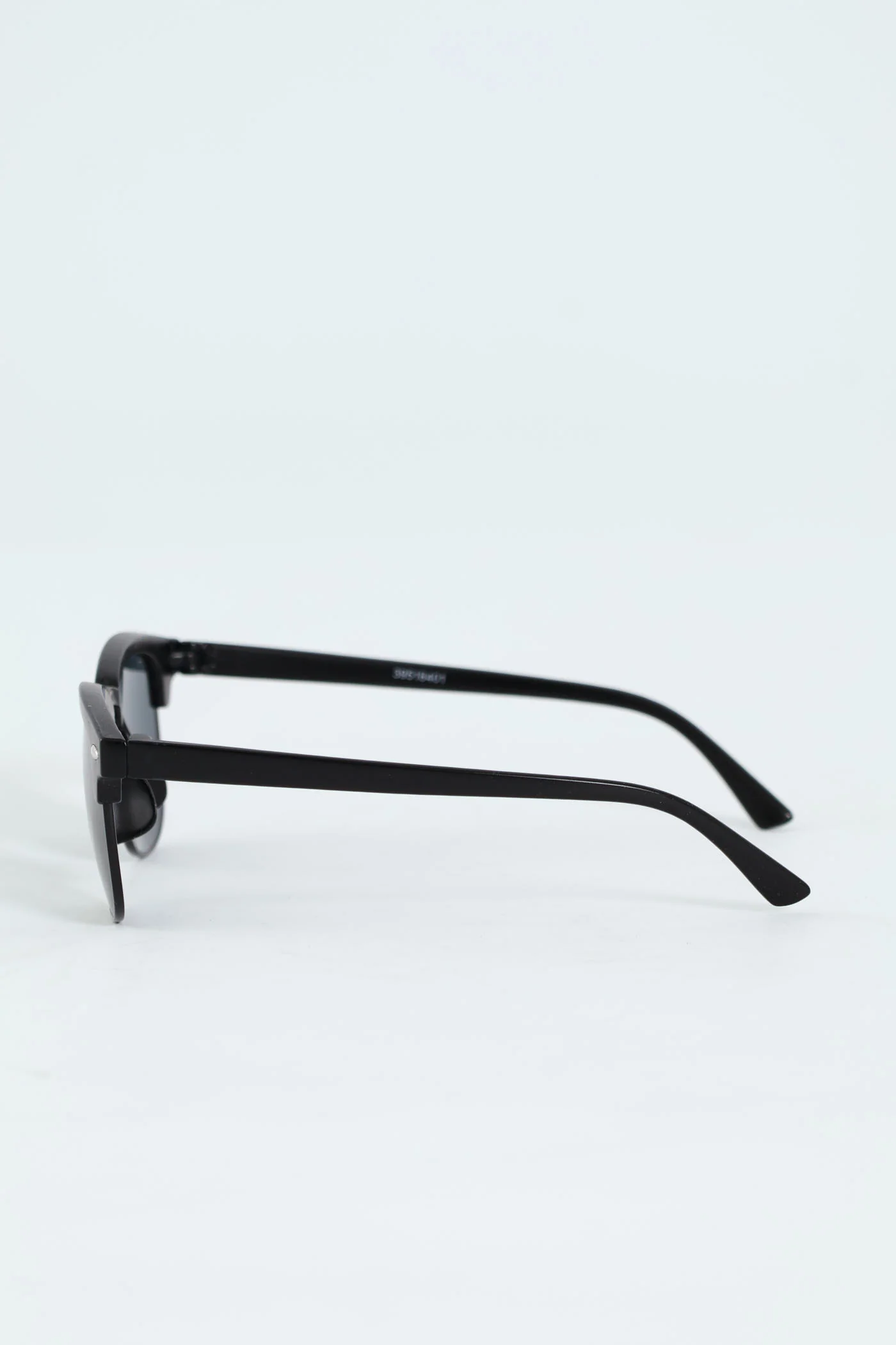 Boys Matte Clubmaster Sunnies - Black - Image 3