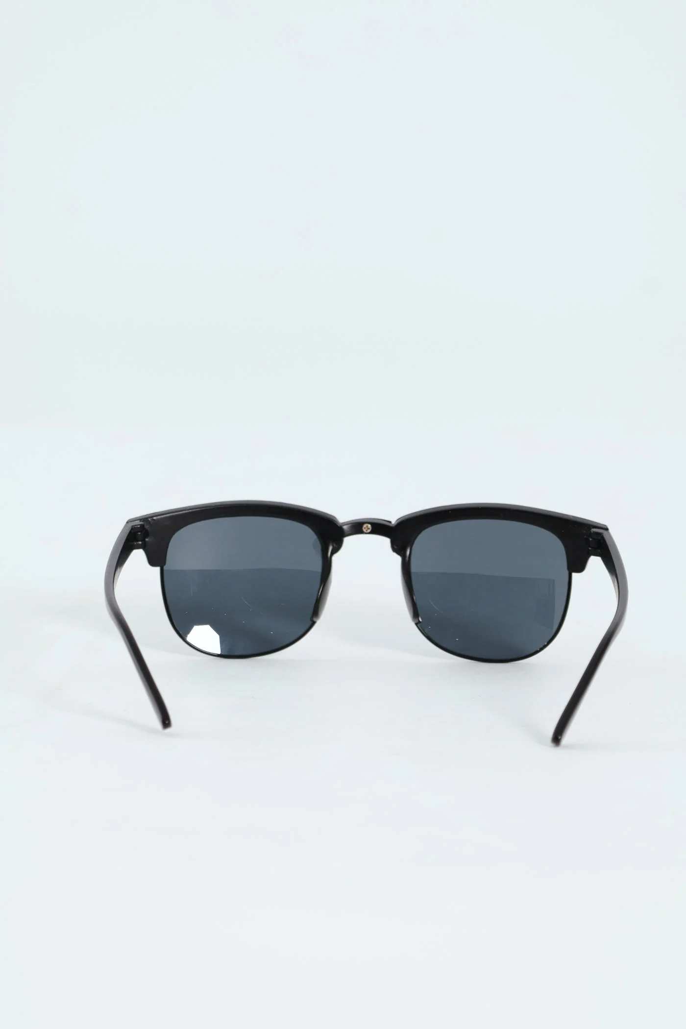 Boys Matte Clubmaster Sunnies - Black - Image 4