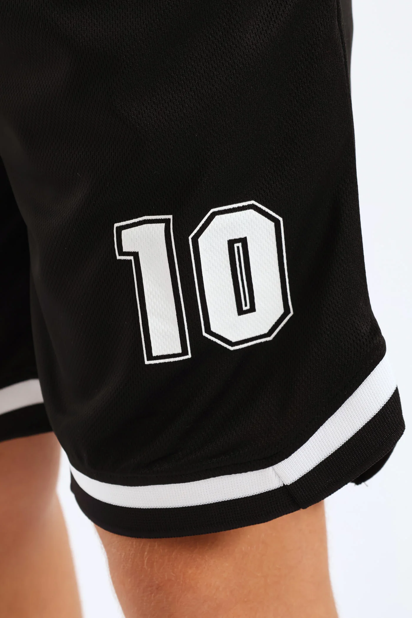Boys Mesh Sport Shorts - Black - Image 2