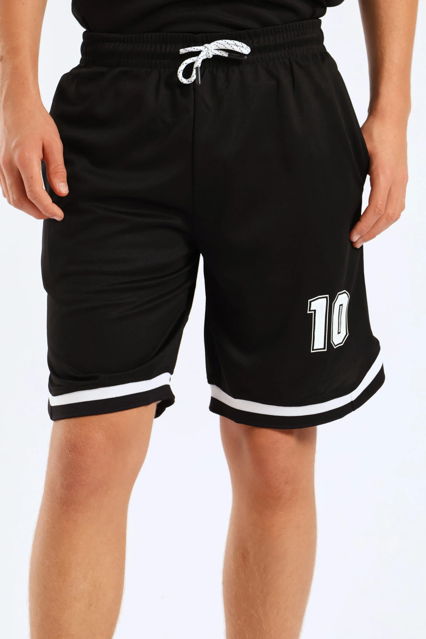 Boys Mesh Sport Shorts - Black - Image 3