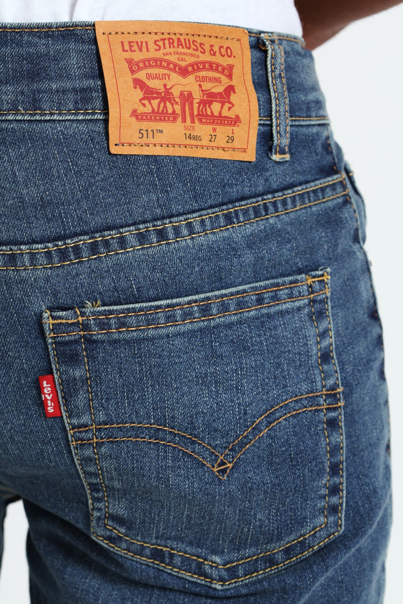 Boys Mid Denim Jeans - Blue - Image 4